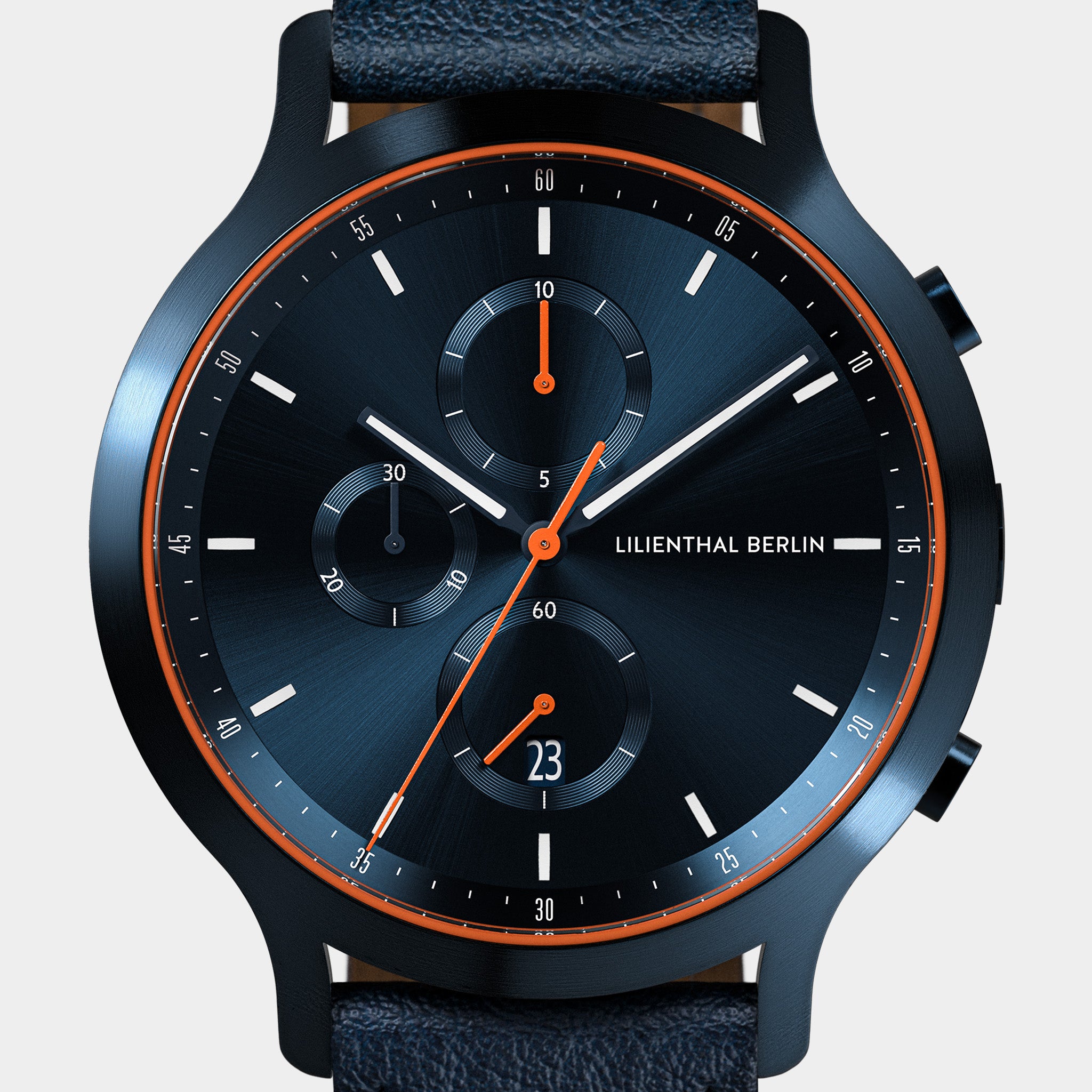 lilienthal-berlin-chronograph-armbanduhr-blue-orange-2 image 7