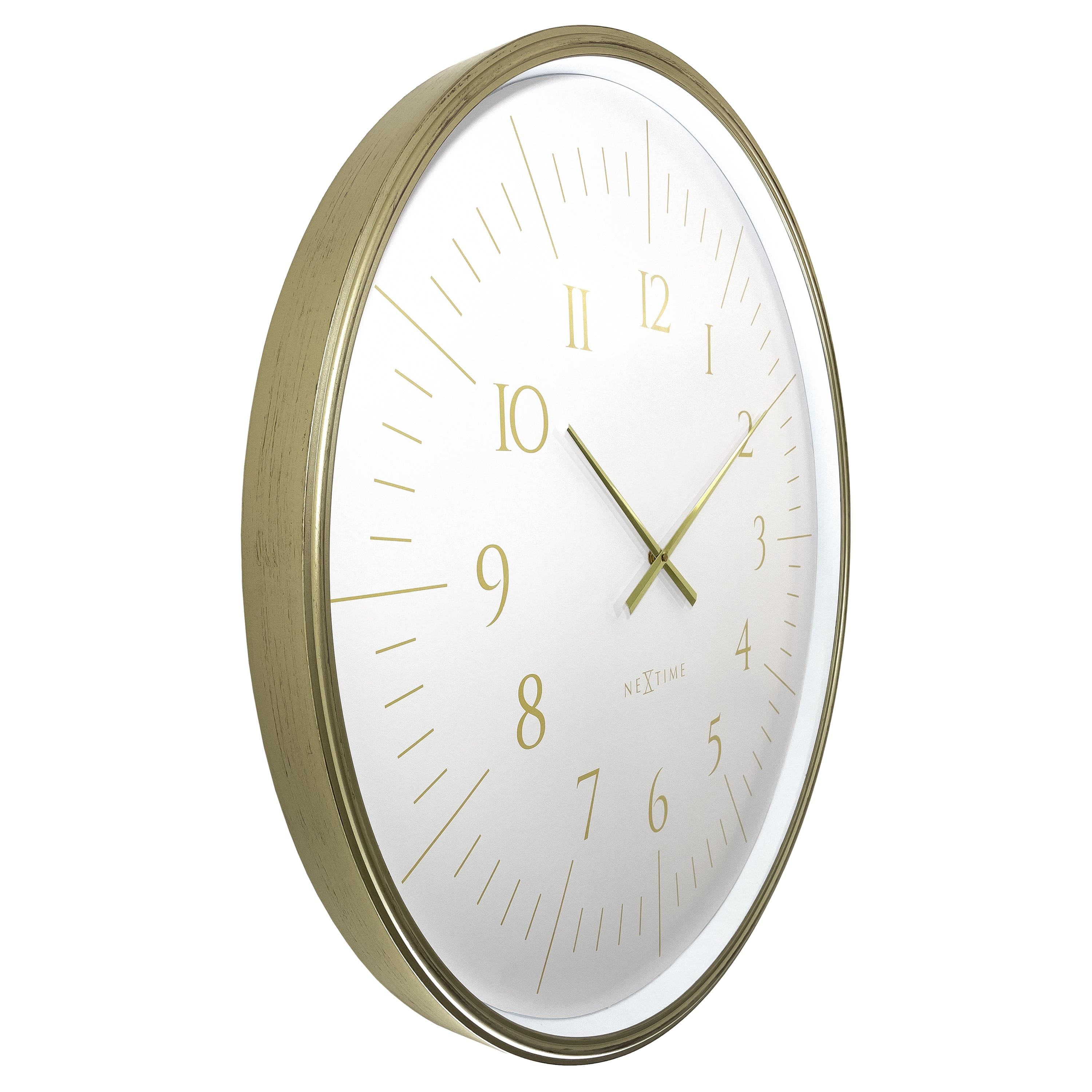 nextime-galaxy-large-wanduhr-77-cm-schwarz-wei-kunststoff-geb-rstetes-goldgeh-us image 2