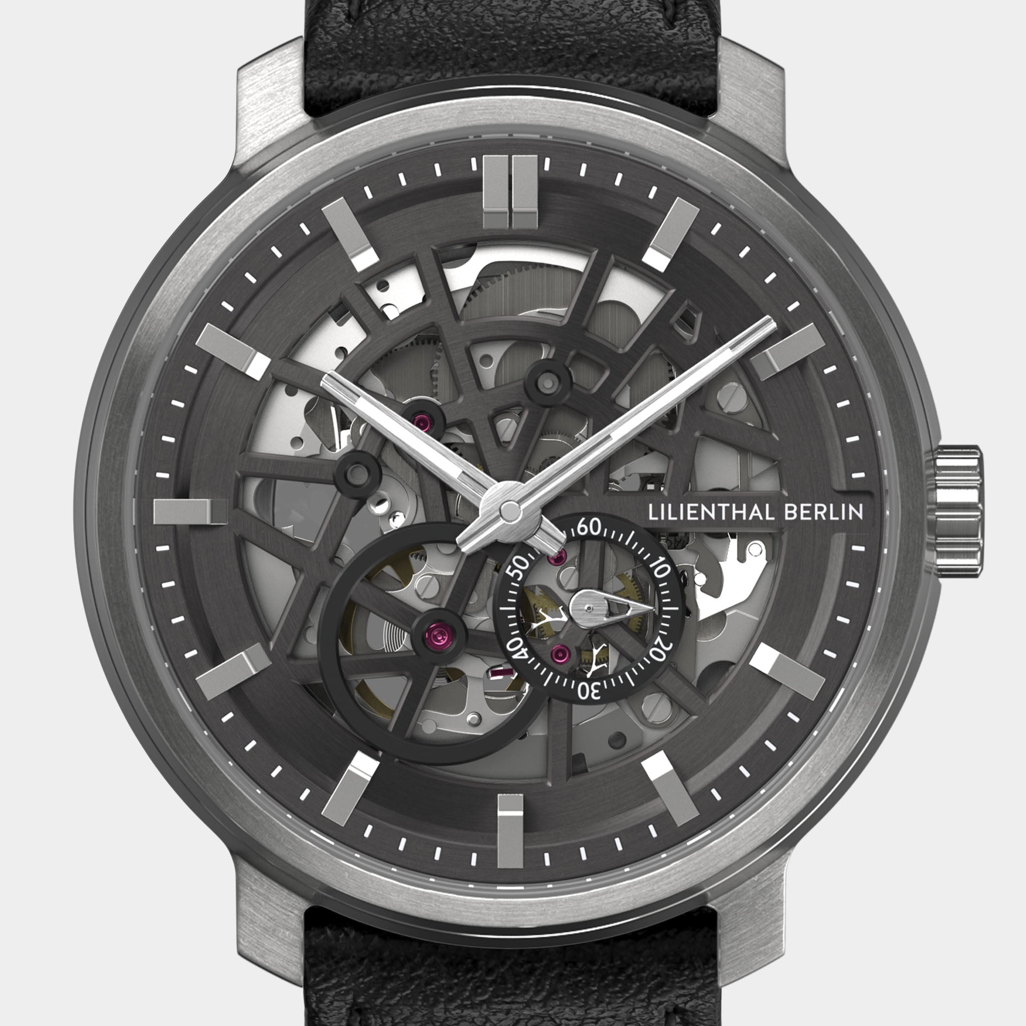 lilienthal-berlin-neolux-skeleton-automatikuhr-silver-grey-42-mm image 7