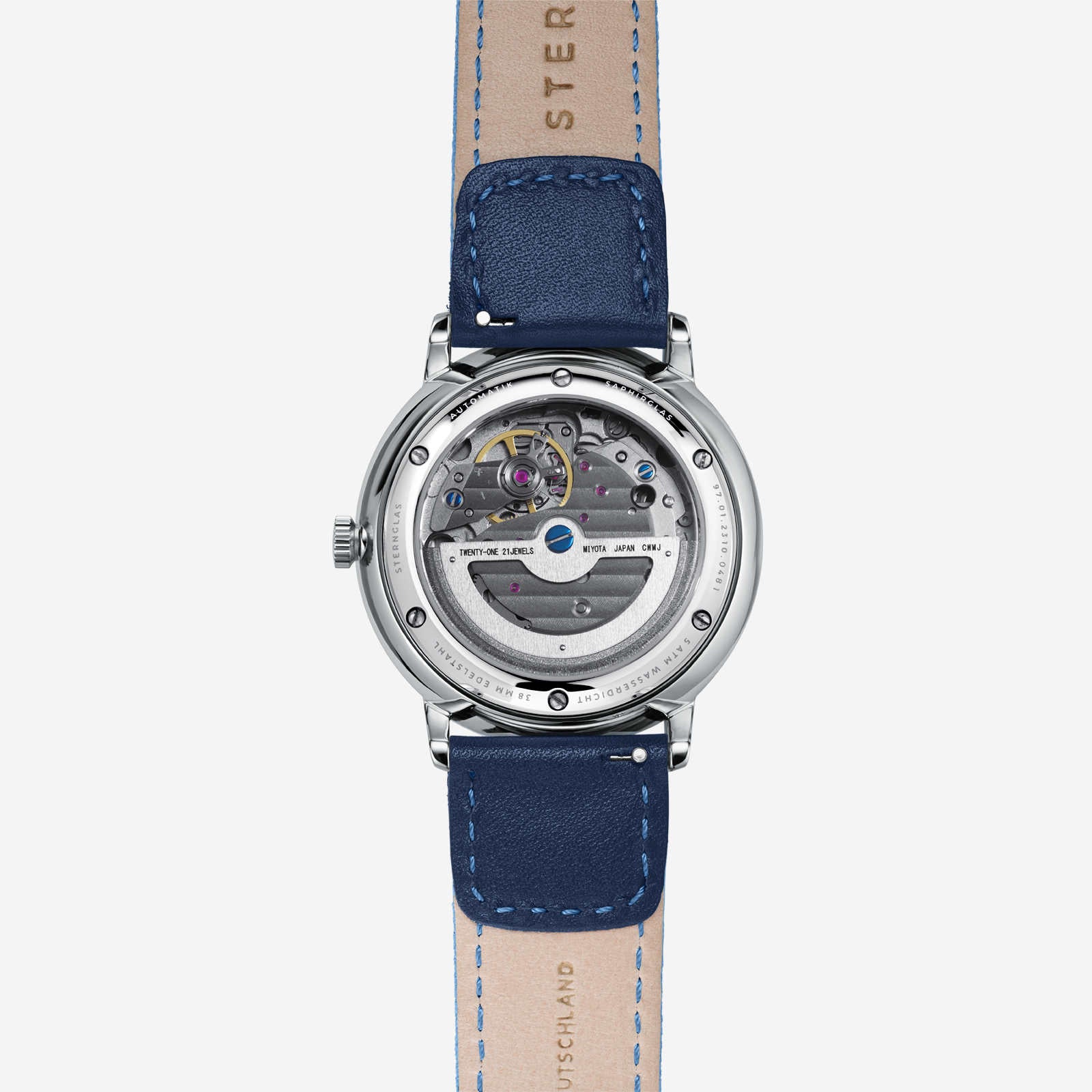 sternglas-lumatik-automatik-uhr-hellblau-38-mm-leder image 7