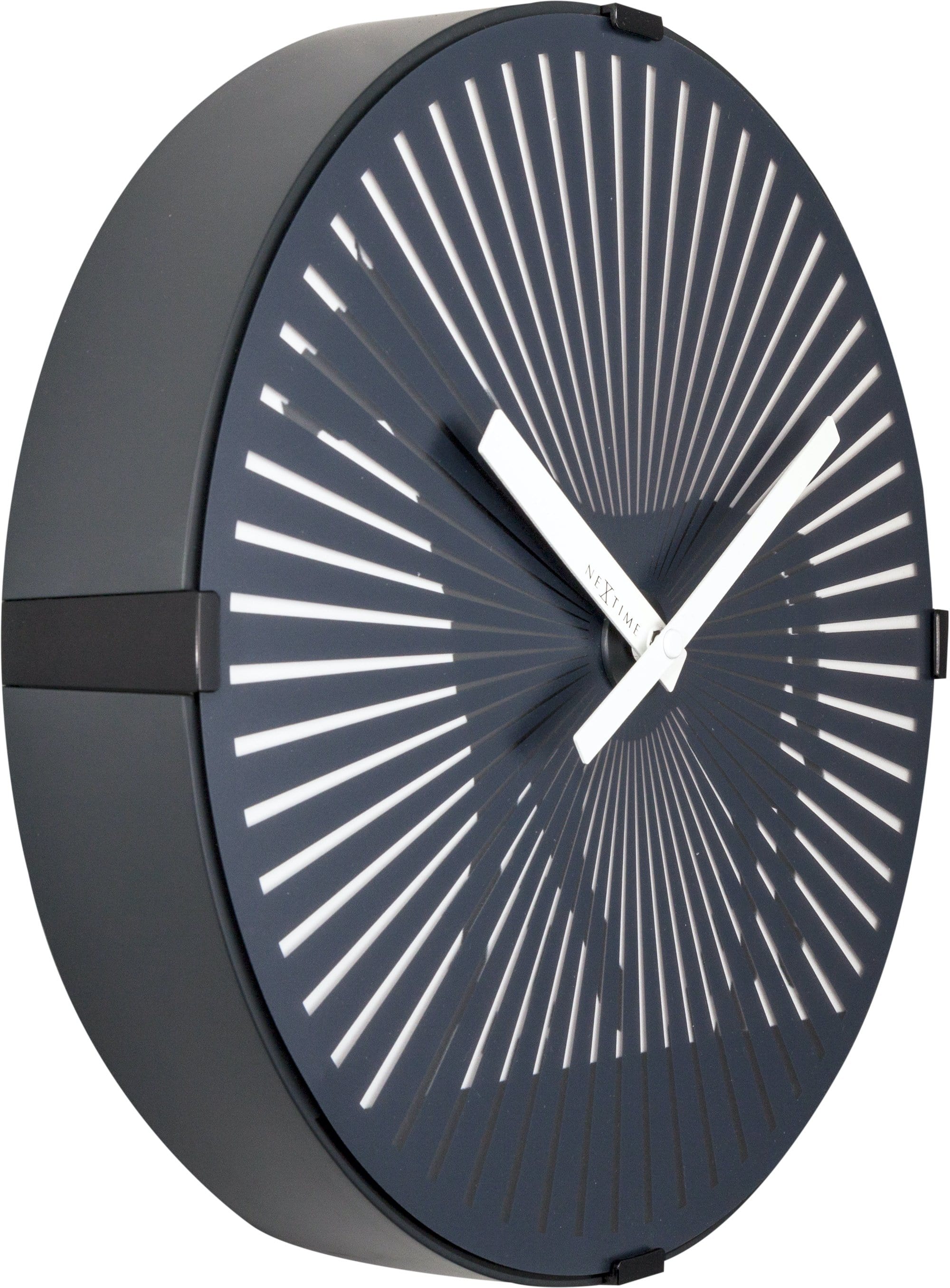 nextime-walking-horse-wanduhr-30-5-cm-kunststoff-schwarz-bewegungseffekt-leise-d image 3