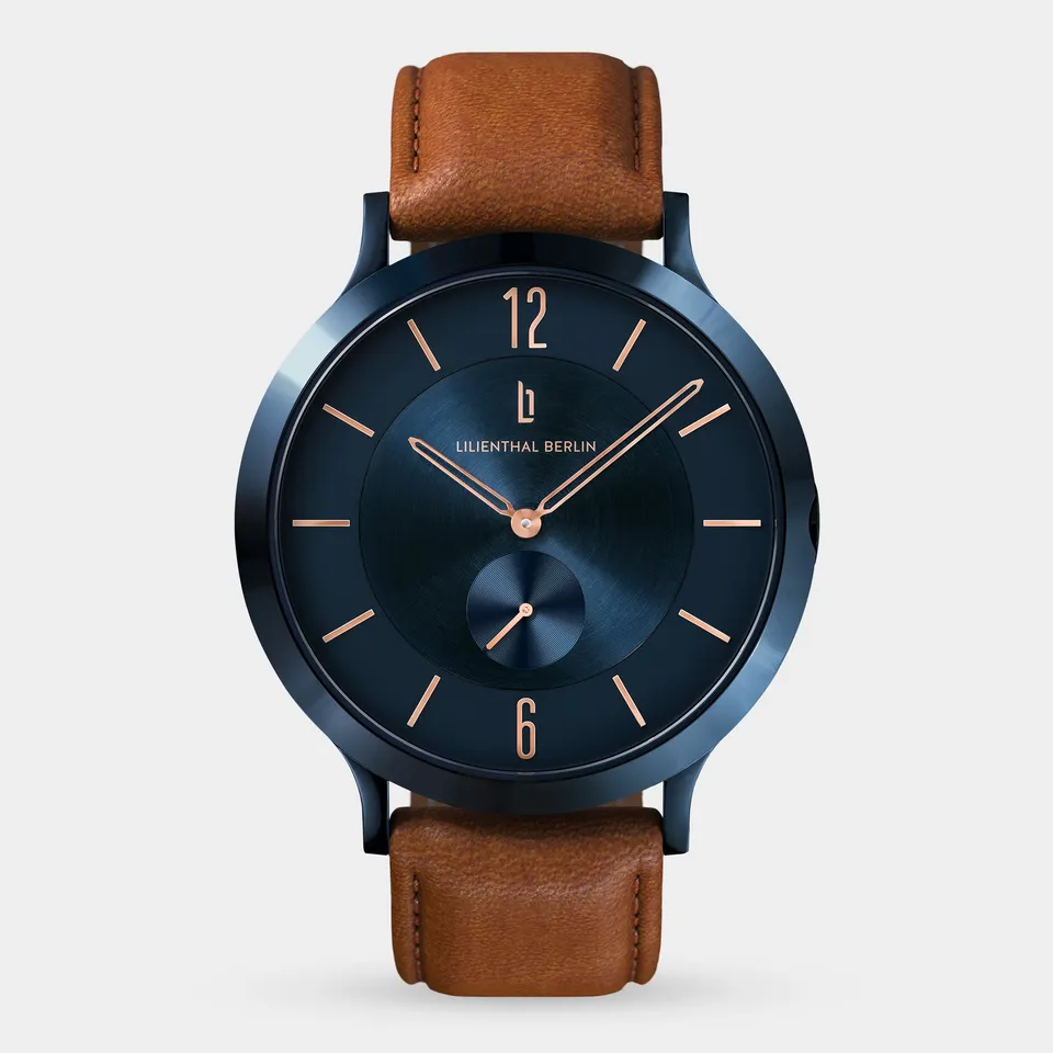 lilienthal-berlin-the-classic-blue-rose-gold-uhr image 1