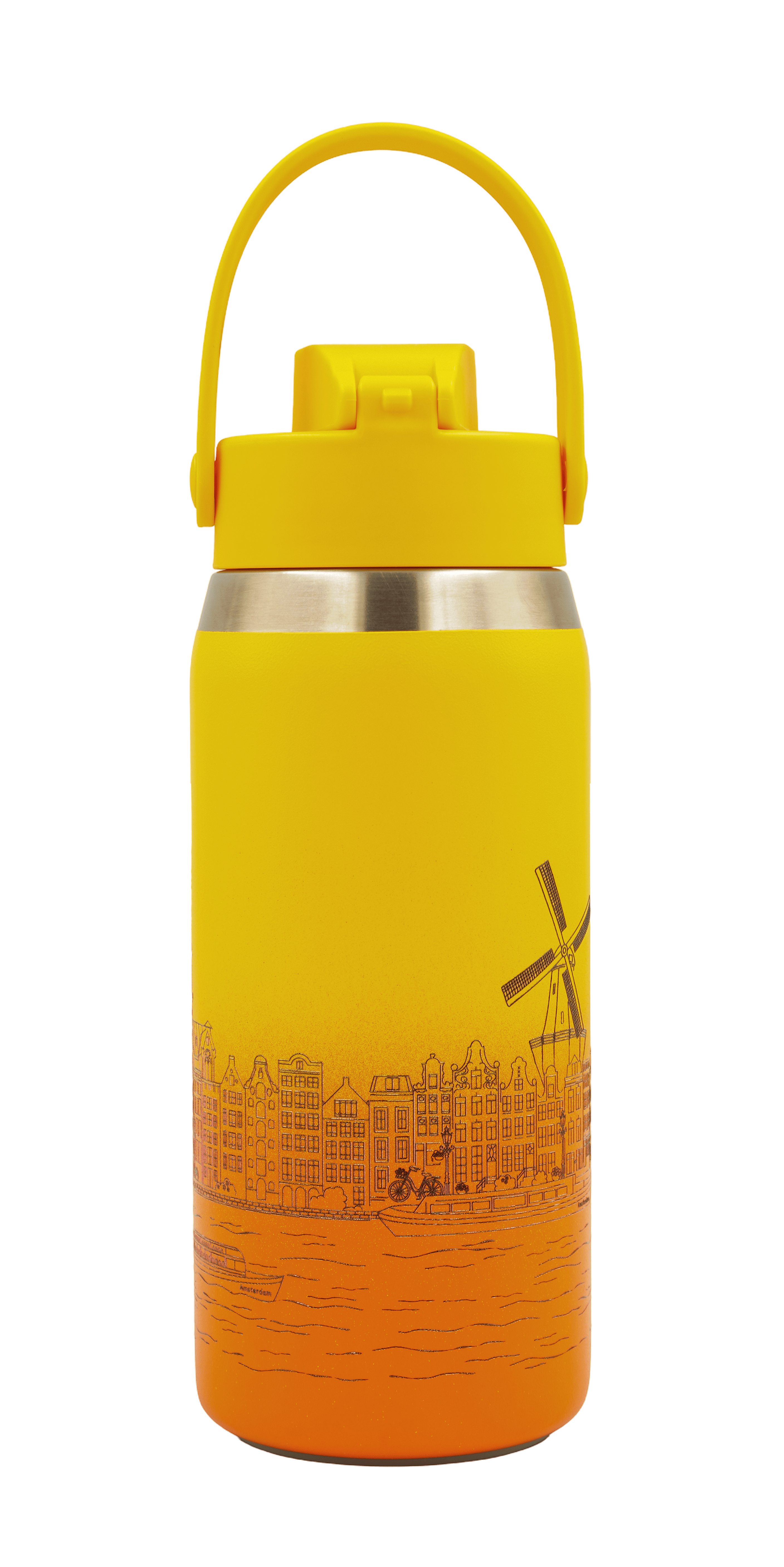 nextime-skyline-bottle-amsterdam-thermosflasche-710-ml-tulip-yellow image 8