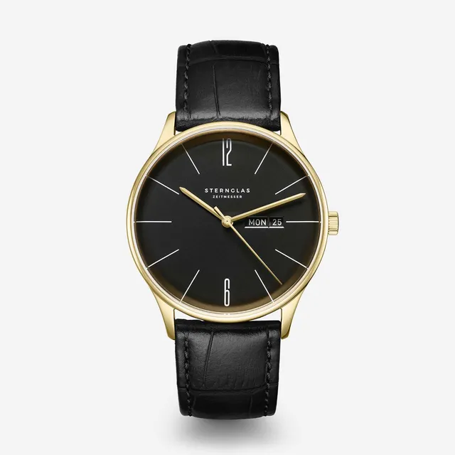 sterngas-berlin-pianoschwarz-unisex-uhr-38-mm-leder image 1