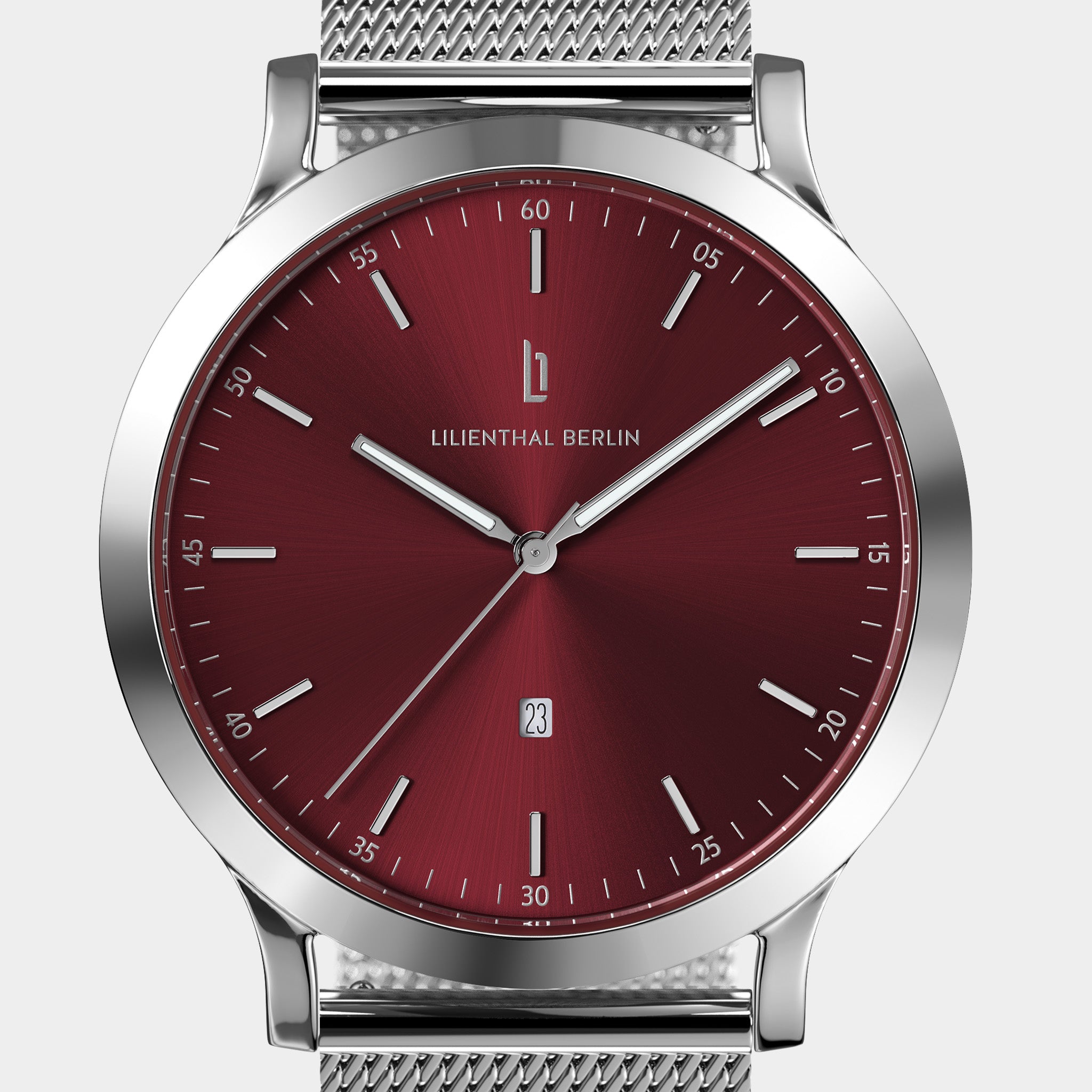 lilienthal-berlin-huxley-armbanduhr-silver-bordeaux-40-mm image 6