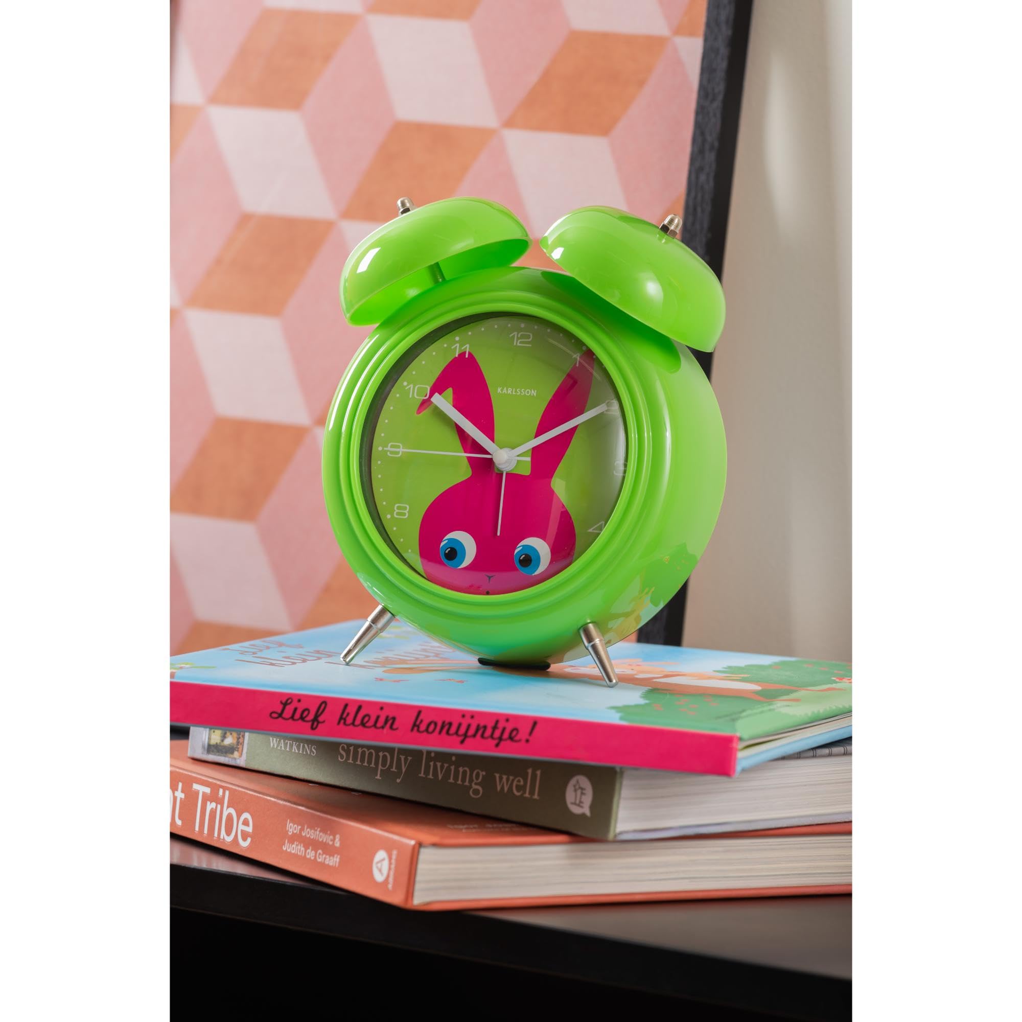 karlsson-peekaboo-bunny-wecker-gr-n-15-2x6-5x18-2-cm image 2