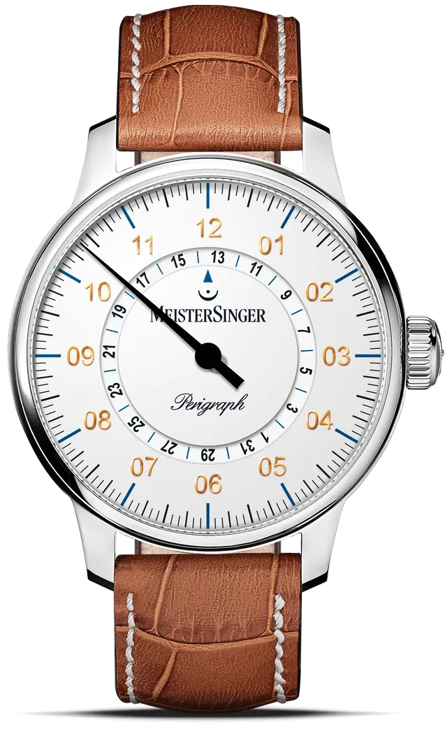 meistersinger-perigraph-einzeigeruhr-wei image 1