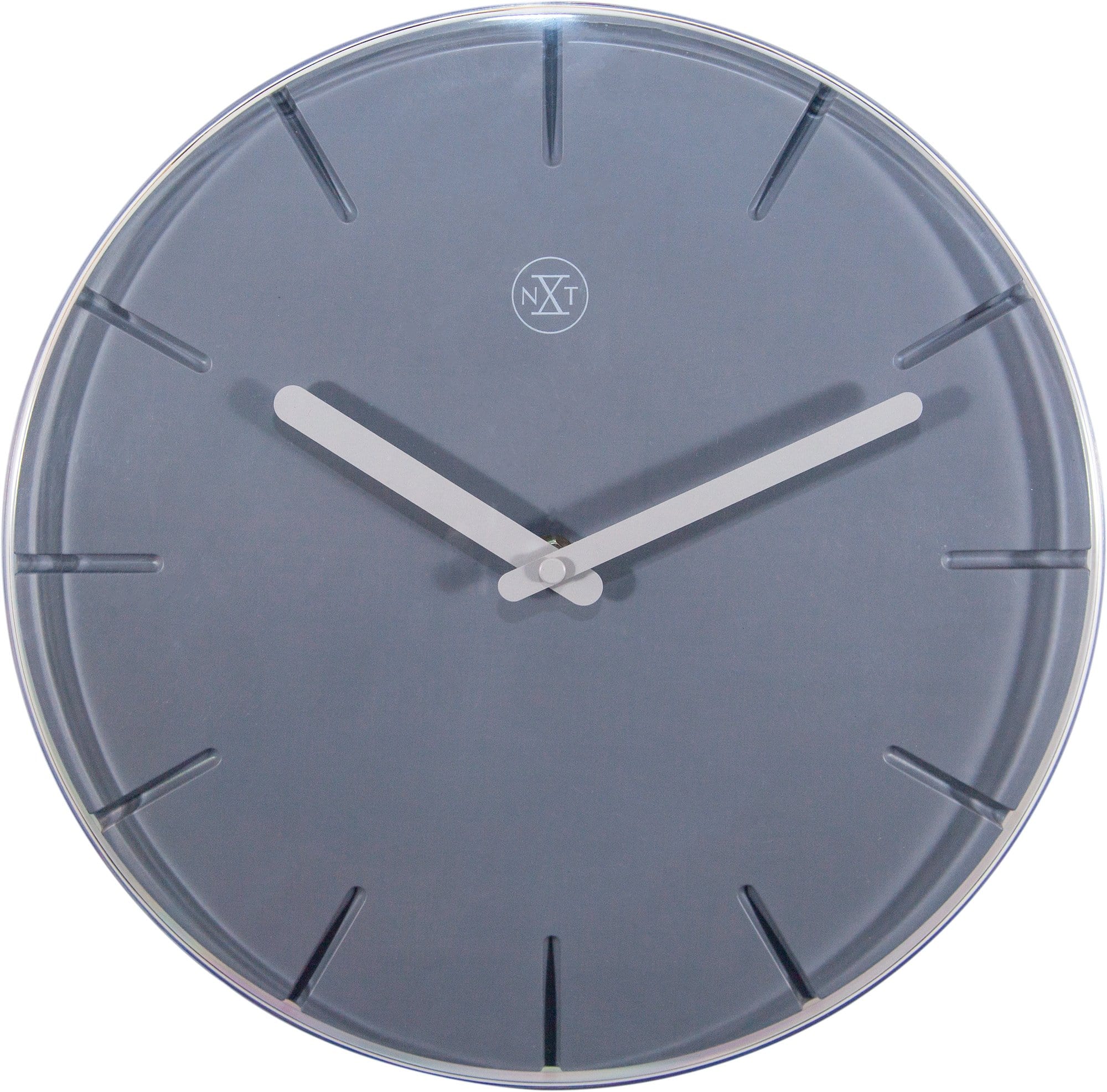 nextime-sweet-wanduhr-29-5-cm-kunststoff-grau-lachs image 1