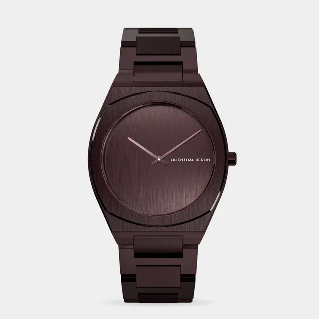lilienthal-berlin-nuvora-mono-burgundy-minimaluhr-34-mm image 1