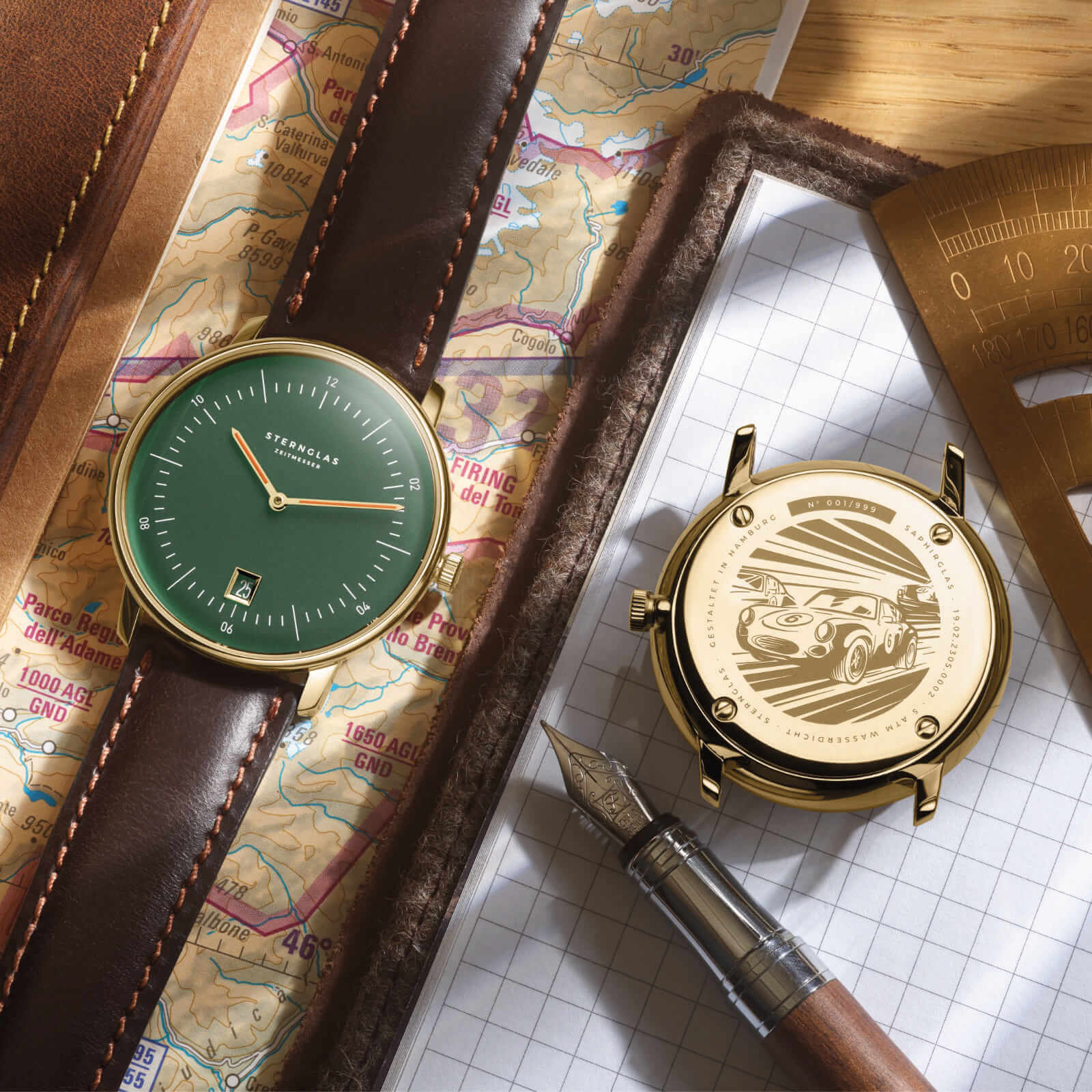 sterngas-naos-edition-cambridge-herrenuhr-gold-38-mm-leder image 4