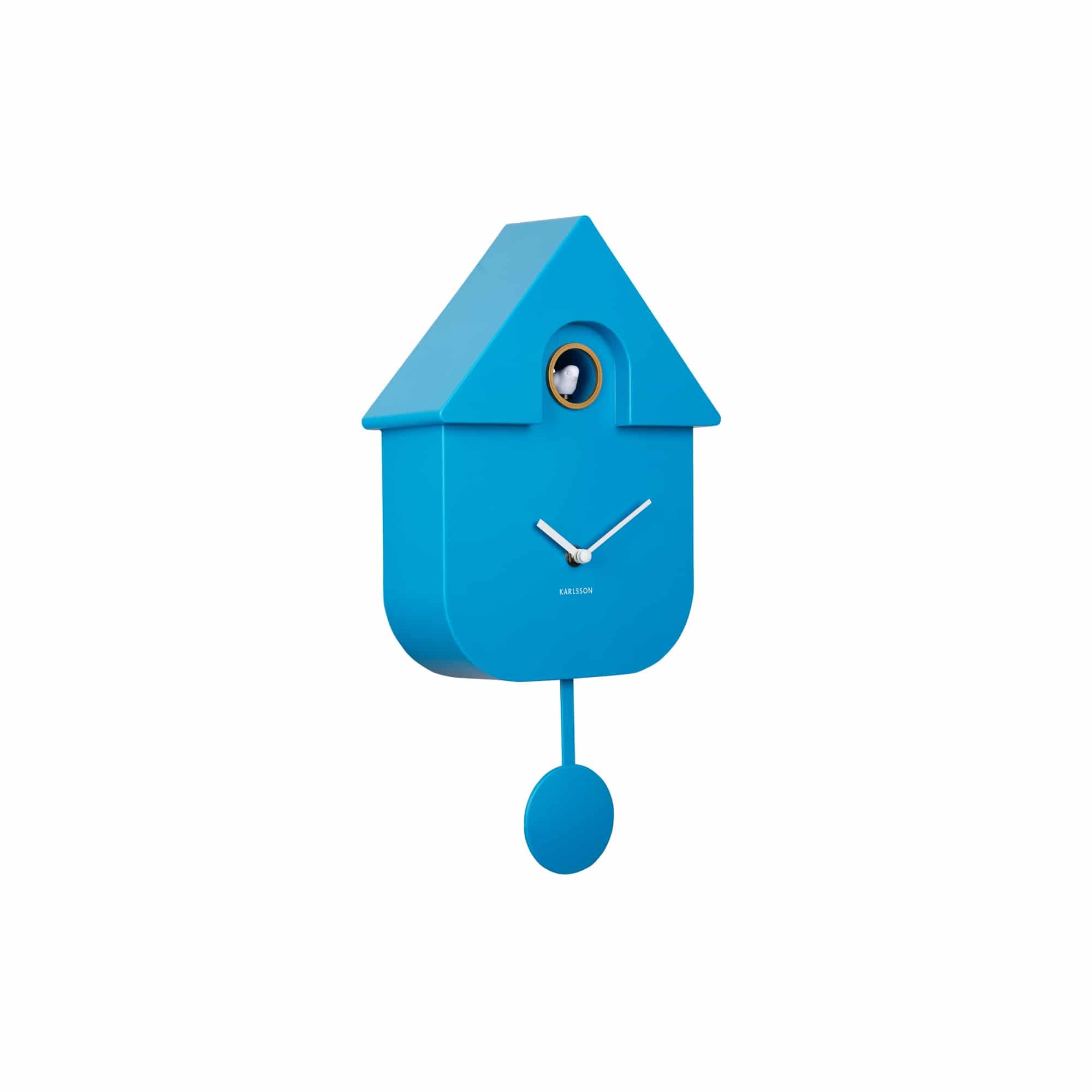 karlsson-modern-cuckoo-kuckucksuhr-blau-21-5-x-8-5-x-41-cm-thermoplast image 1