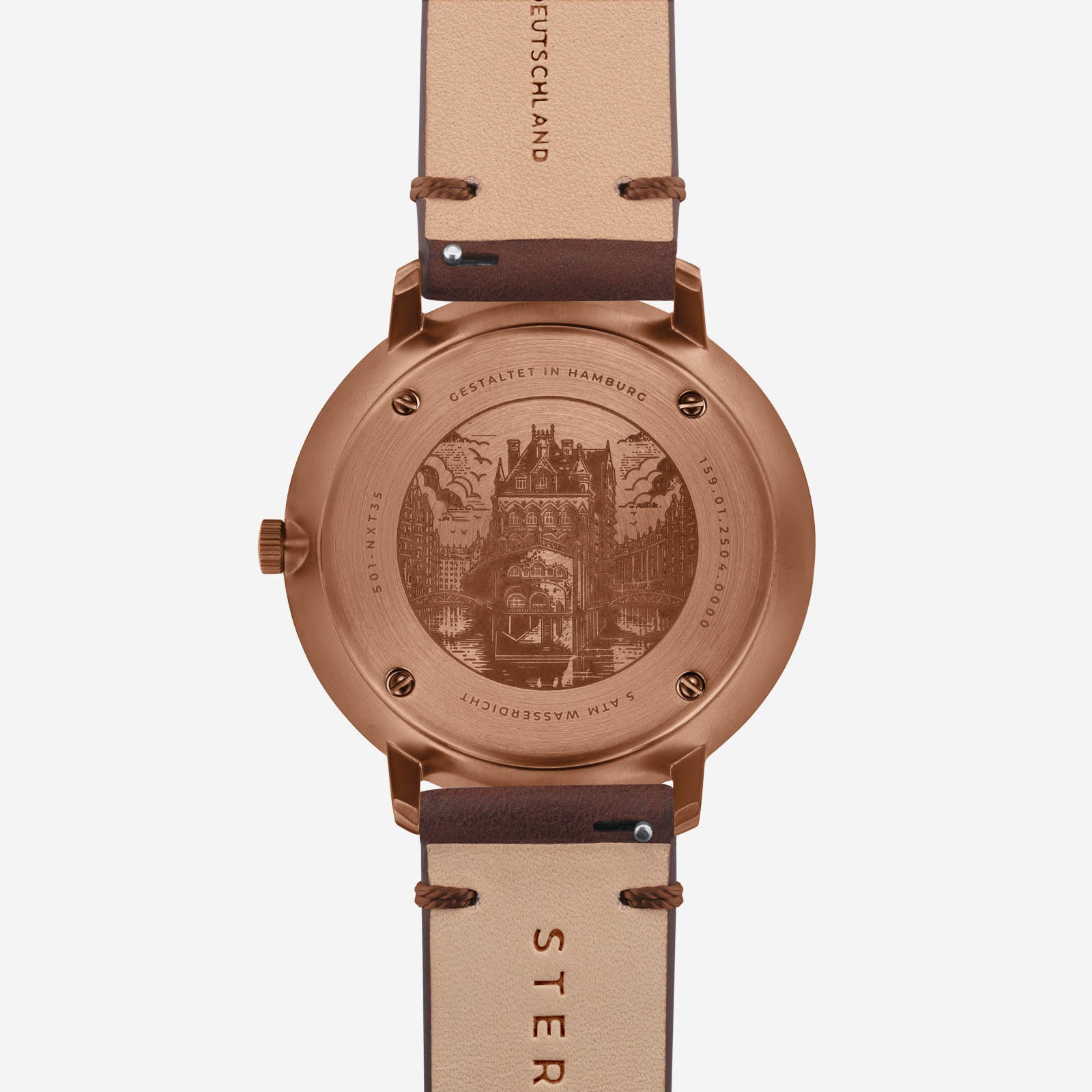 sternglas-naos-xl-edition-1905-42mm-bronze-lederuhr-speicherstadt-hommage image 7