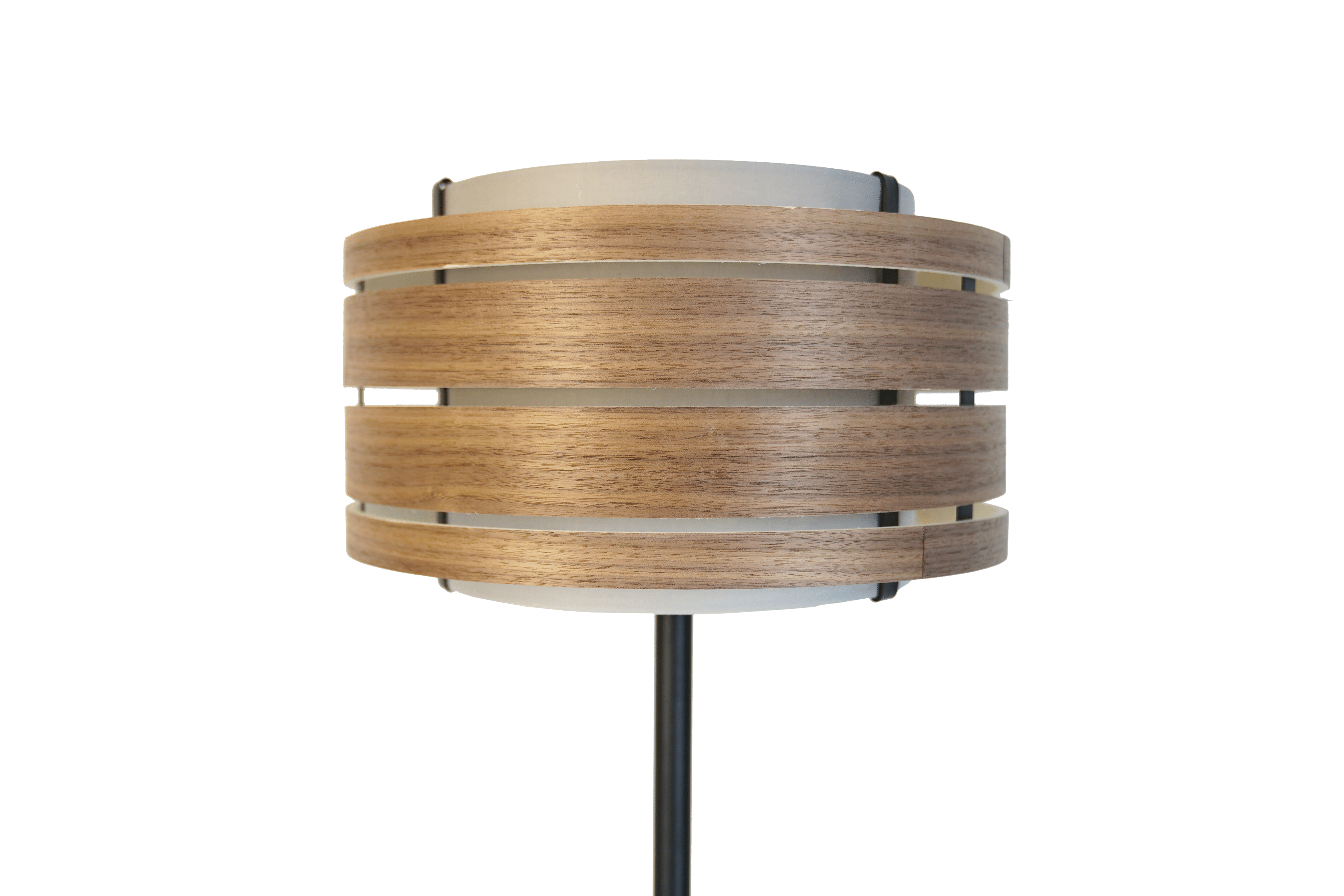 nextime-lucent-lampenschirm-m-holz-stoff-35-cm image 1