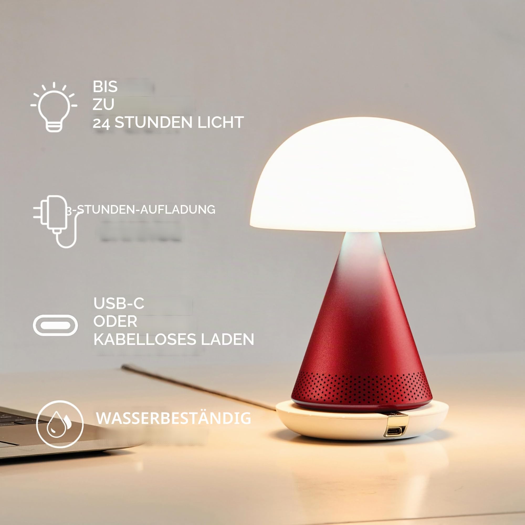 lexon-mina-l-audio-led-leuchte-mit-bluetooth-lautsprecher-17cm-poliertes-alumini image 5