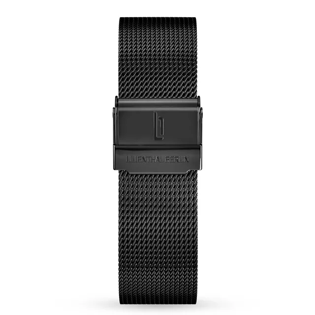 lilienthal-berlin-mesh-armband-black-glossy-f-r-lilienthal-1 image 1