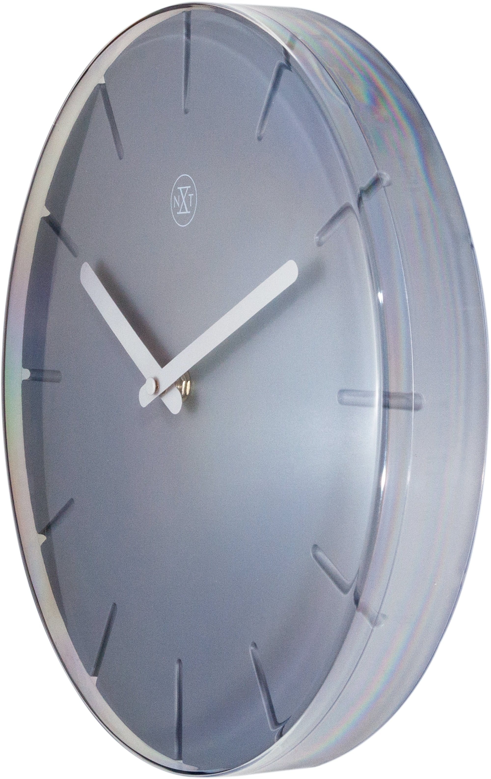 nextime-sweet-wanduhr-29-5-cm-kunststoff-grau-lachs image 3