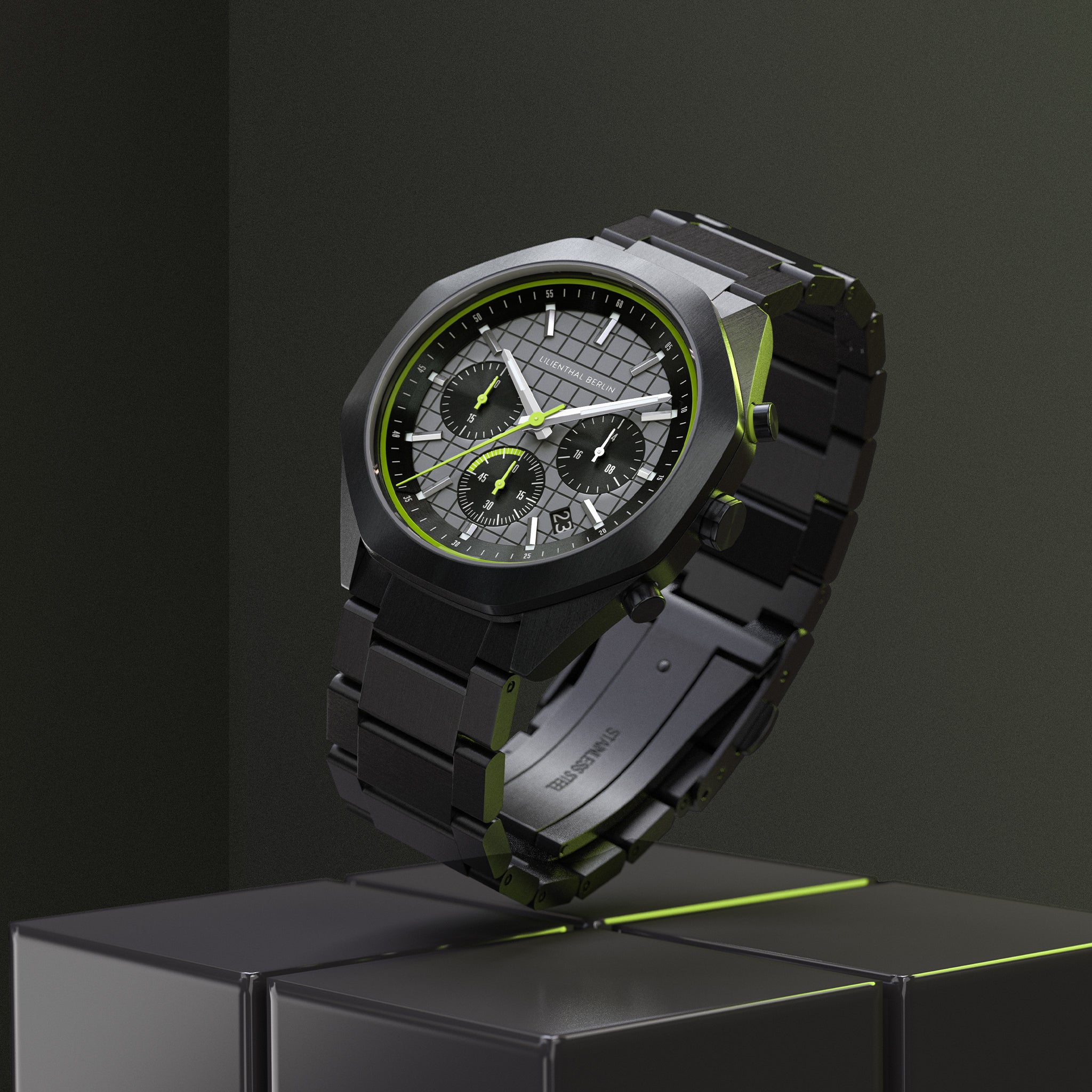lilienthal-berlin-octachrono-black-lime-chronograph-herrenuhr-40-mm image 3