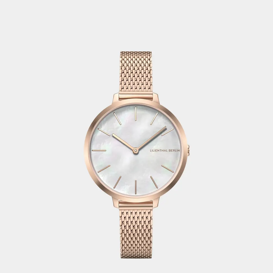 lilienthal-berlin-rosalux-rose-pearl-white-perlmutt-armbanduhr-30-mm image 1