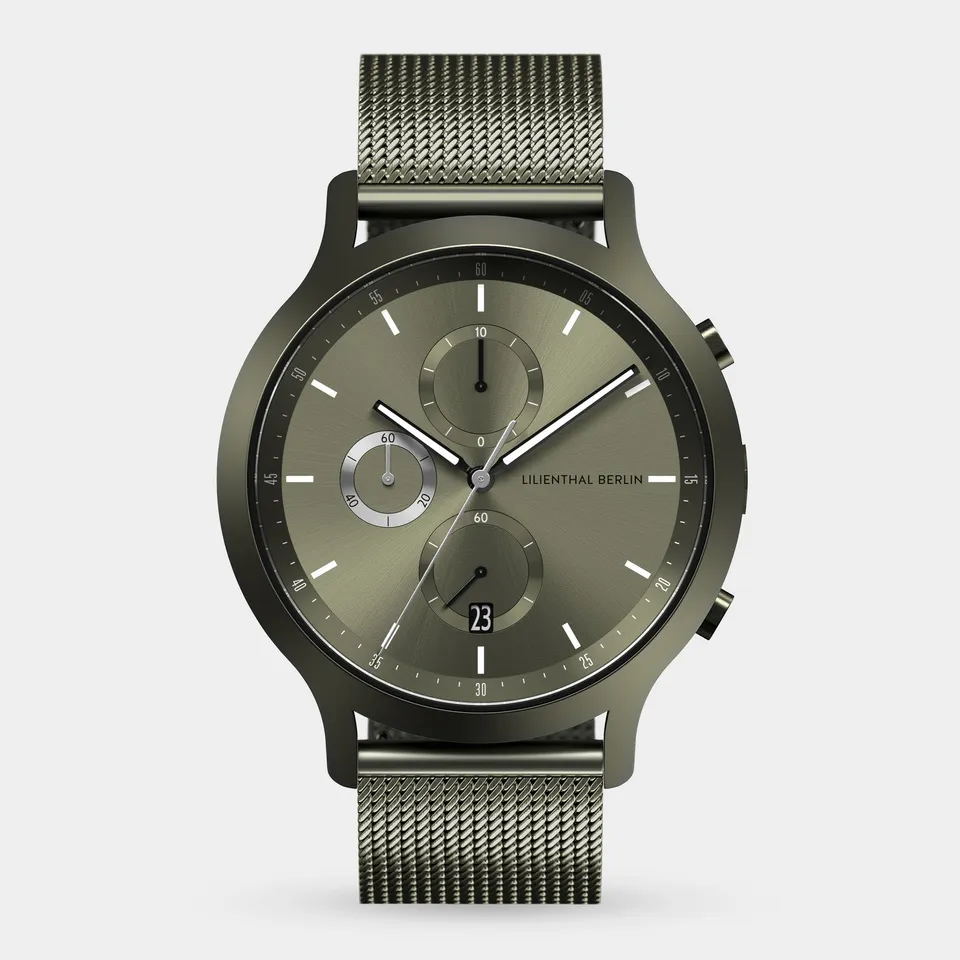 lilienthal-berlin-chronograph-terra-chronograph-armbanduhr-in-tiefgr-n image 1