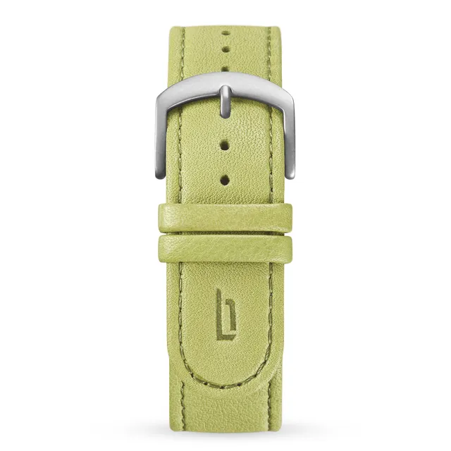 lilienthal-berlin-leather-armband-light-green-leder-uhrenarmband image 1