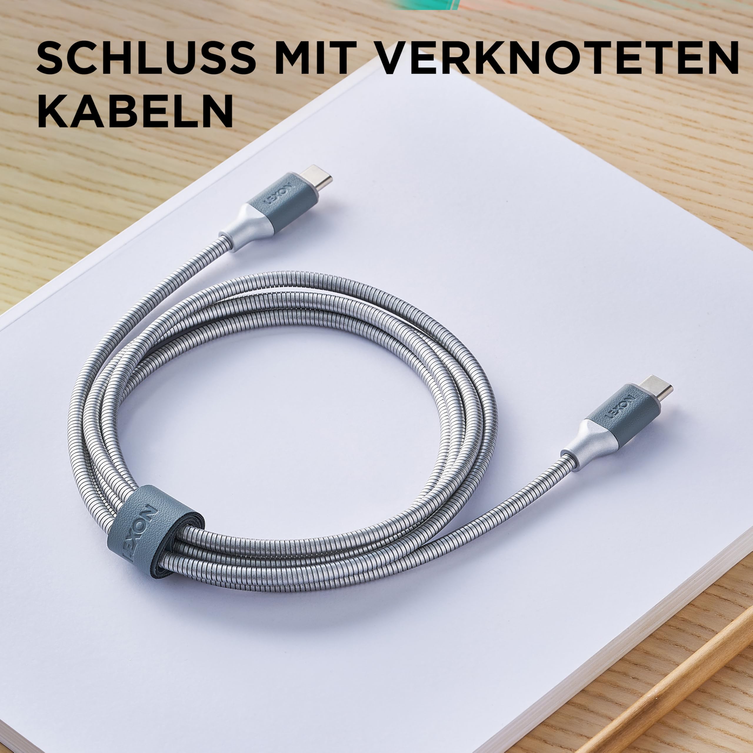 lexon-metali-c-usb-c-lade-und-sync-kabel-100w-1-5m-dunkelrot image 5