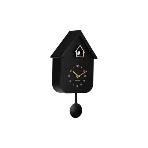 karlsson-solo-color-cuckoo-wanduhr-schwarz-21-5-x-41-cm image 6