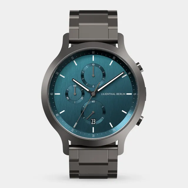 lilienthal-berlin-chronograph-myth-petrol-chrono-uhr image 1