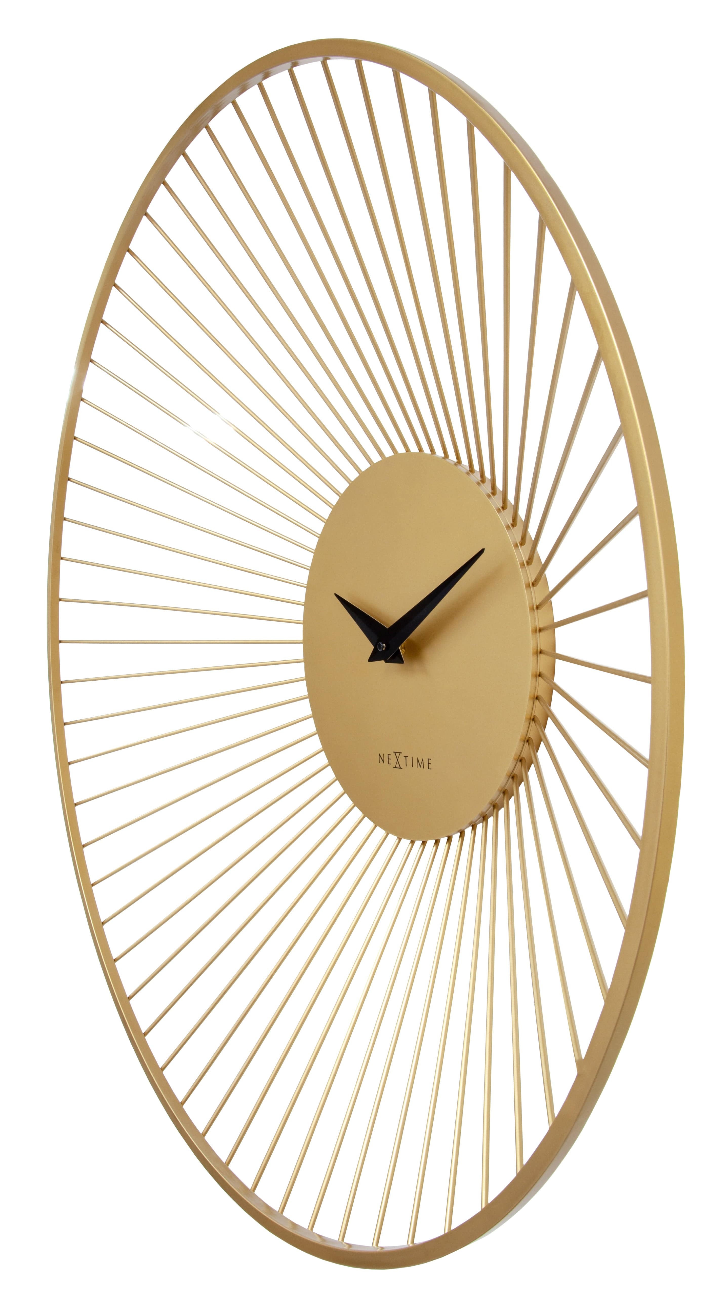 nextime-vasco-round-wanduhr-80cm-analog-metall-gold image 5