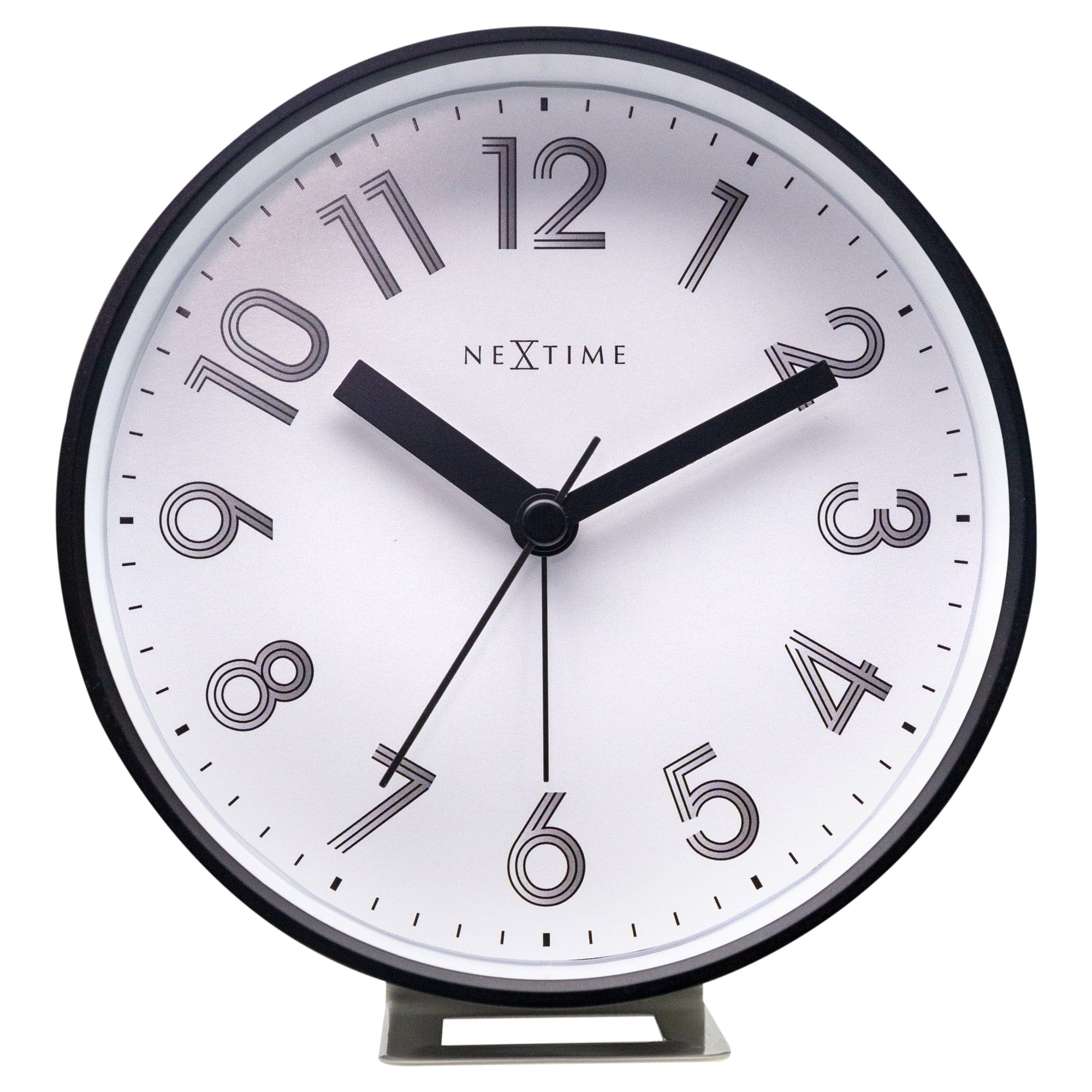 nextime-reflect-tisch-und-wanduhr-mit-alarm-leise-lichtfunktion-12-5-x-13-x-5-5- image 1