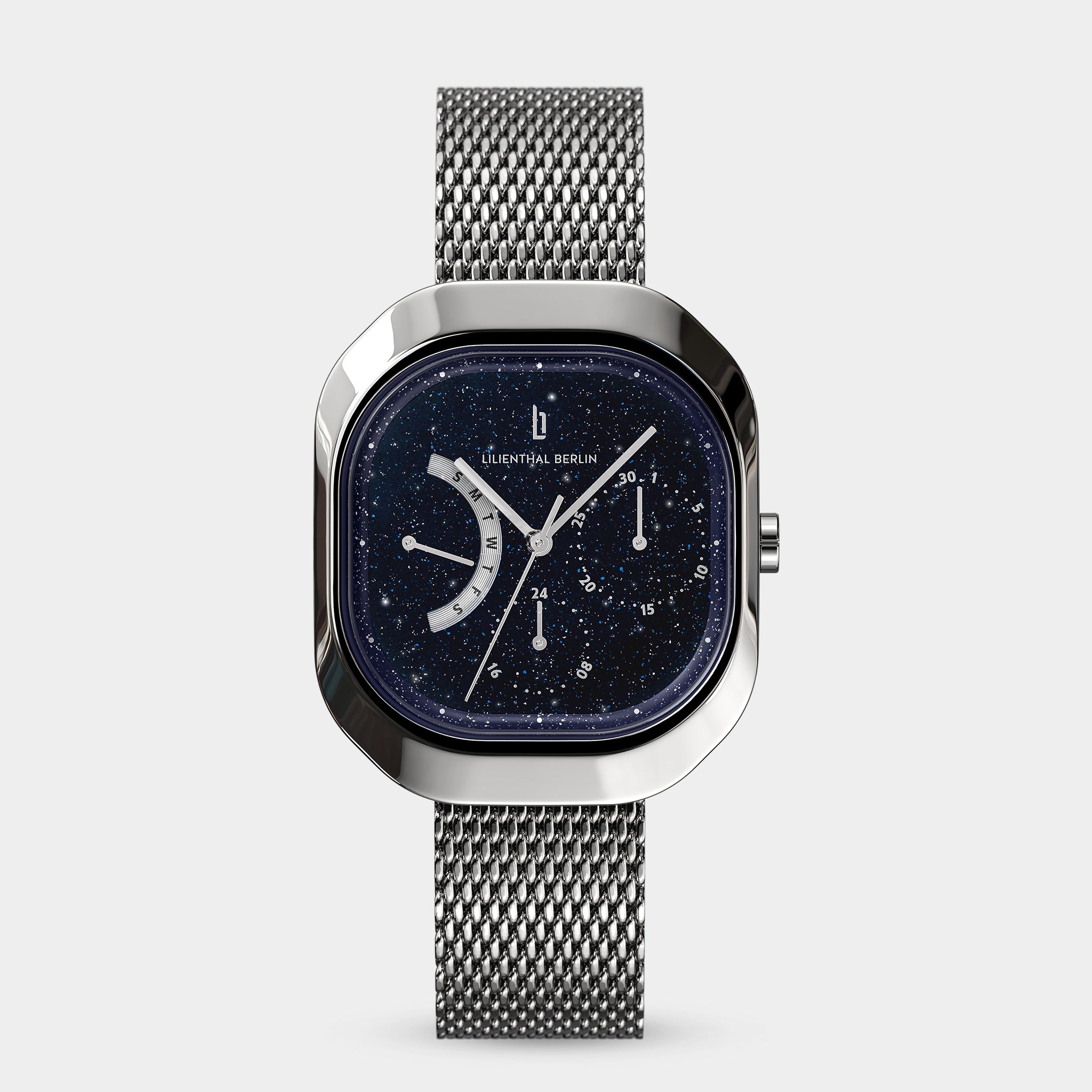 lilienthal-berlin-multimatica-midnight-sky-armbanduhr-eckig image 1