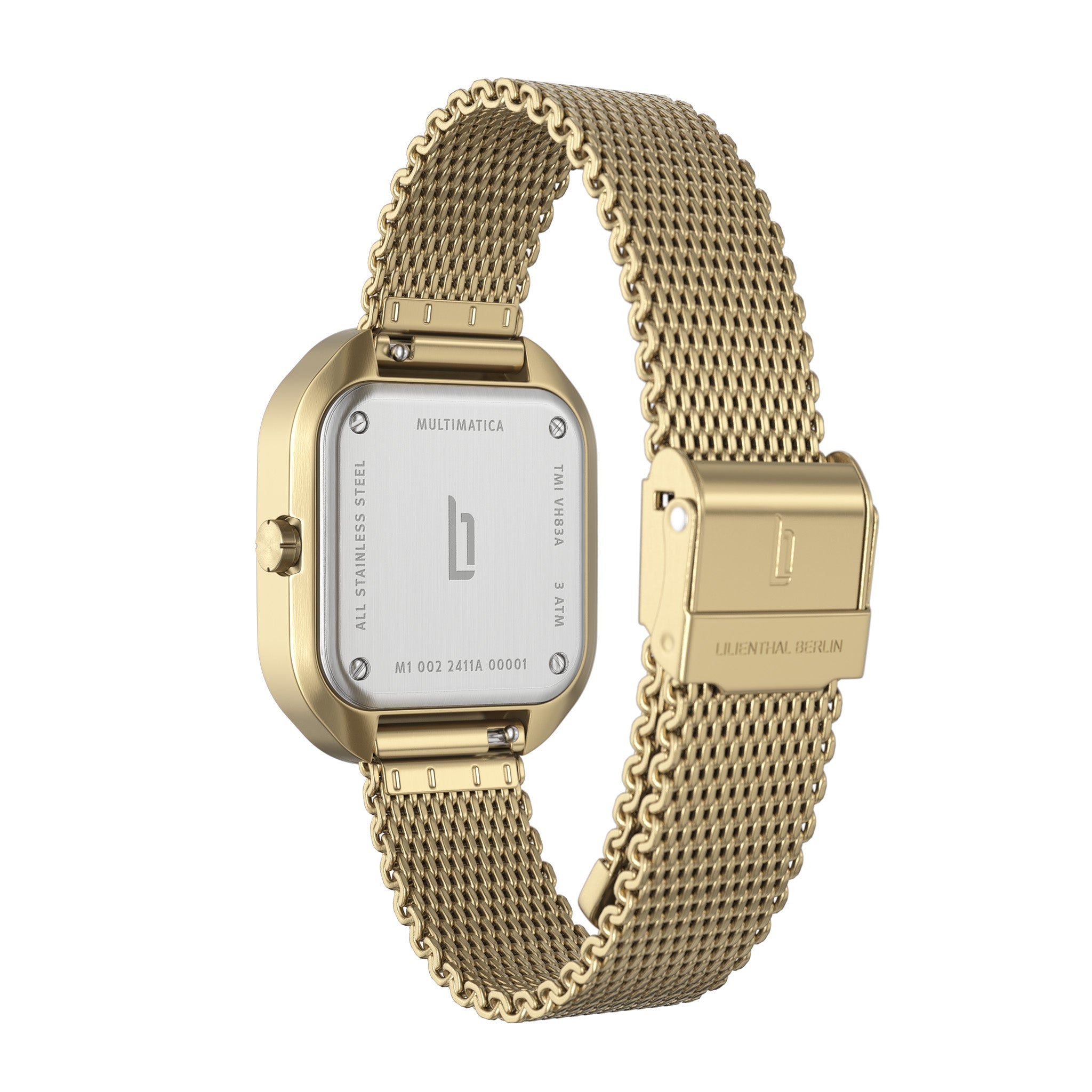 lilienthal-berlin-multimatica-all-gold-rechteckuhr-mit-tag-datum image 8