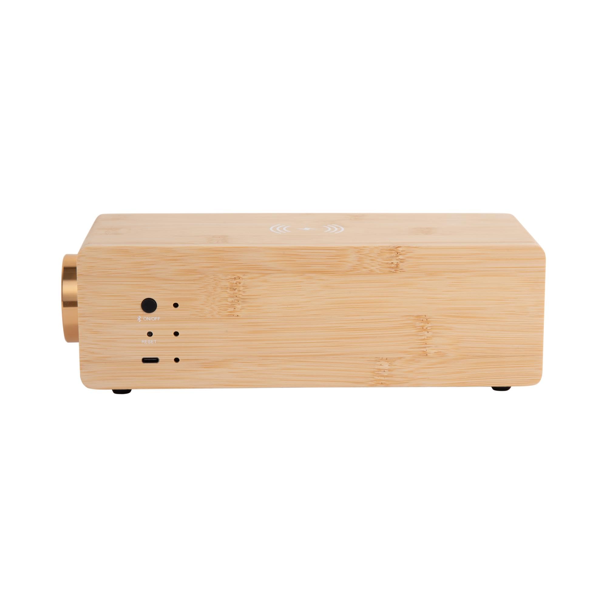 karlsson-classic-bt-wecker-mit-bluetooth-lautsprecher-nat-rlich-25-x-10-2-x-8-cm image 5