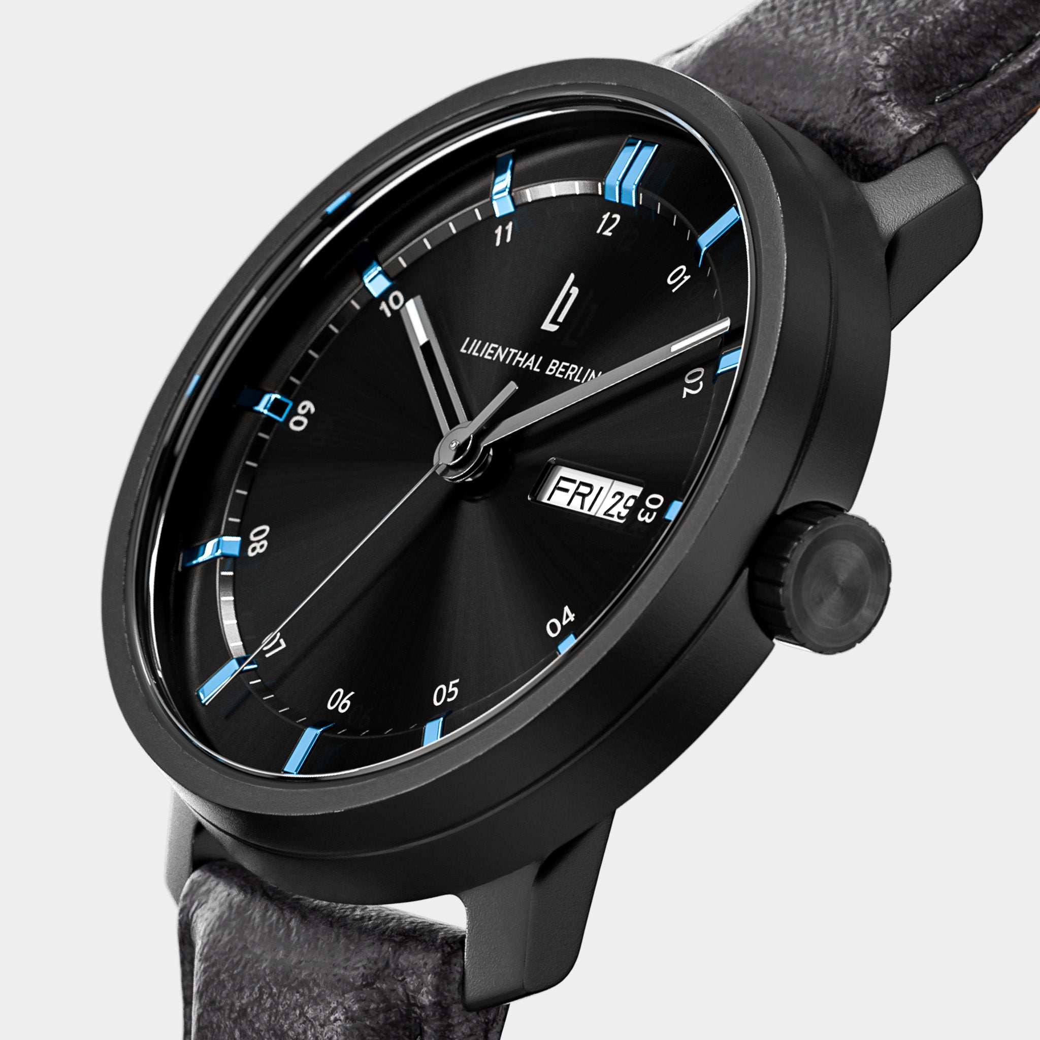 lilienthal-berlin-neolux-day-date-automatikuhr-black-blue image 2