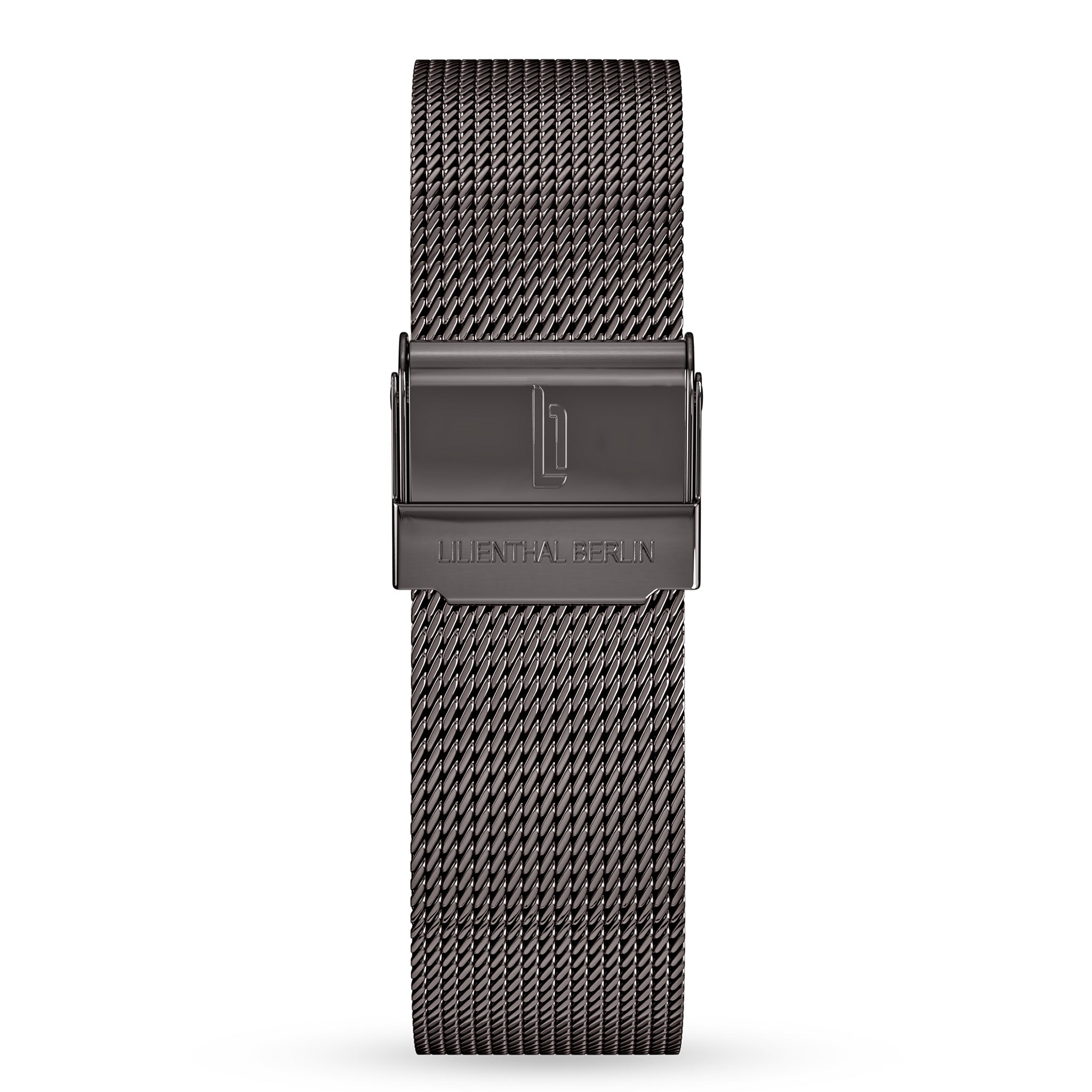 lilienthal-berlin-mesh-armband-anthracite-glossy-wechselarmband image 1