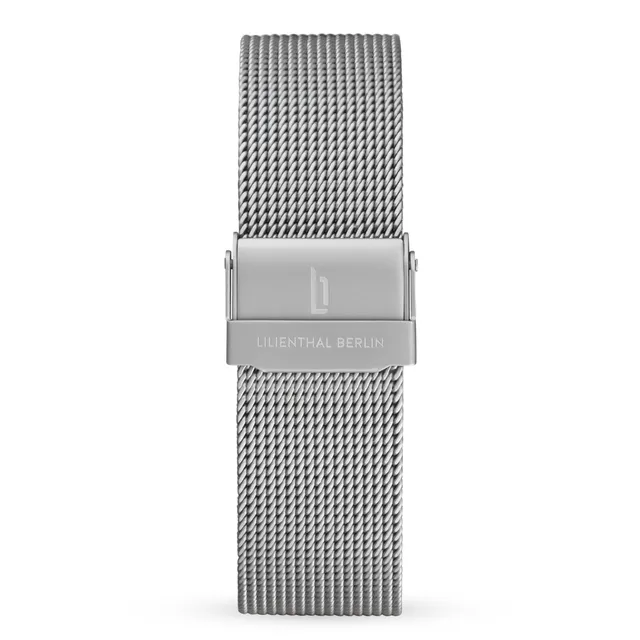 lilienthal-berlin-mesh-armband-silver-matte-wechselarmband image 1
