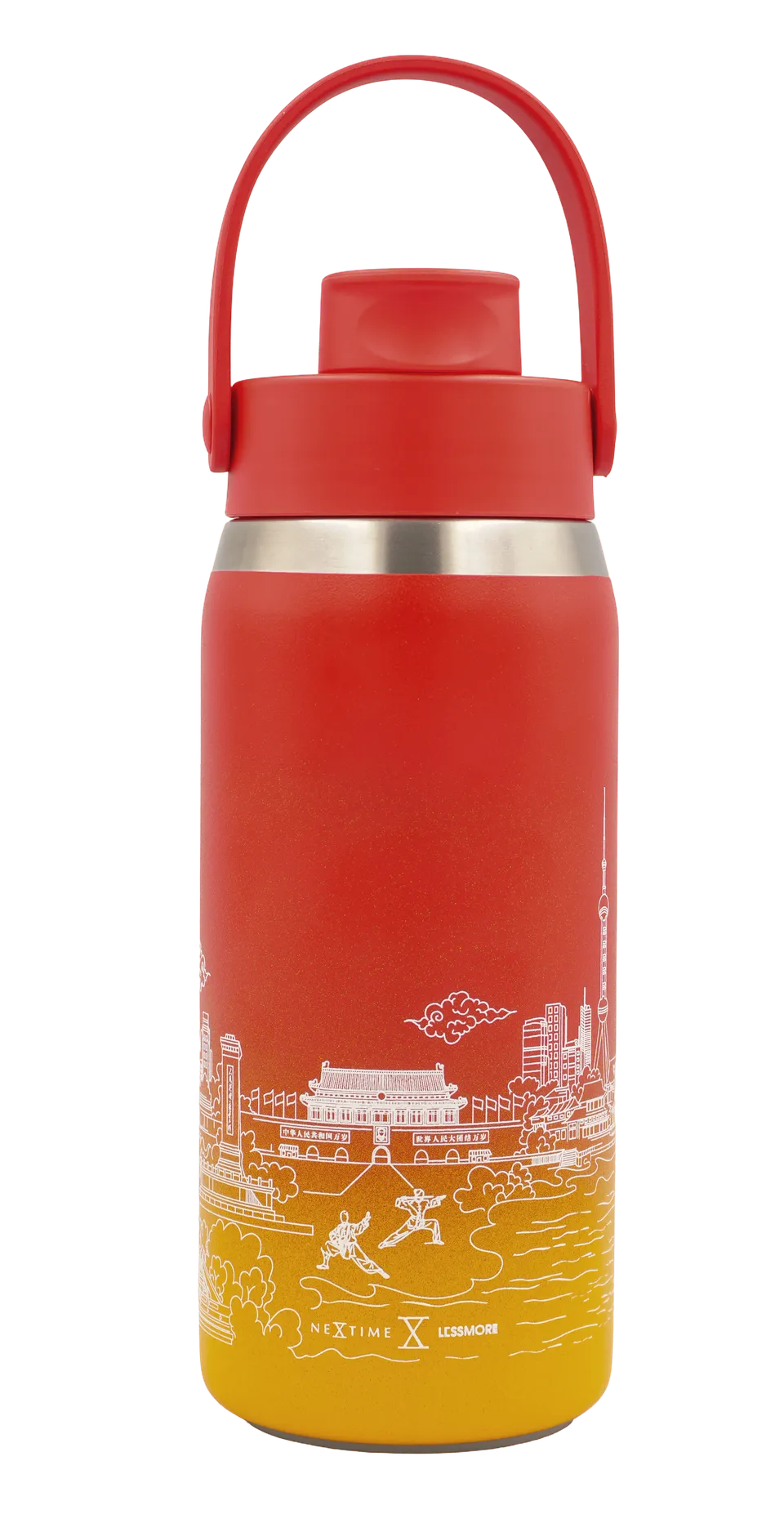 nextime-skyline-thermosflasche-355-473-710-ml-china-fire-dragon-edelstahl image 1