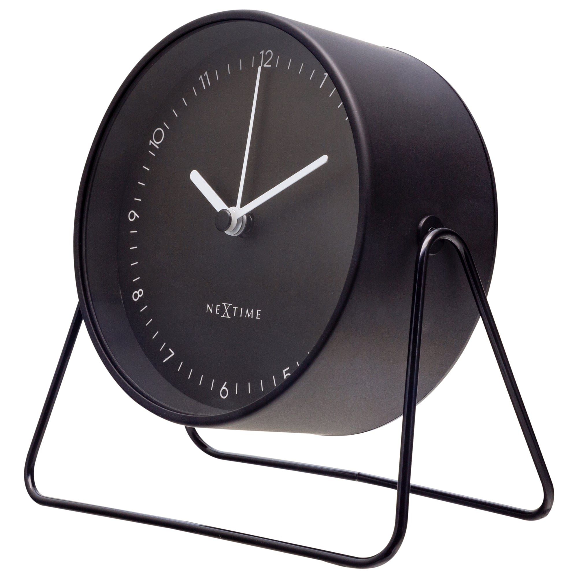 nextime-berlin-table-tischwecker-14x13x7-cm-lautlos-metall-schwarz-grau image 8