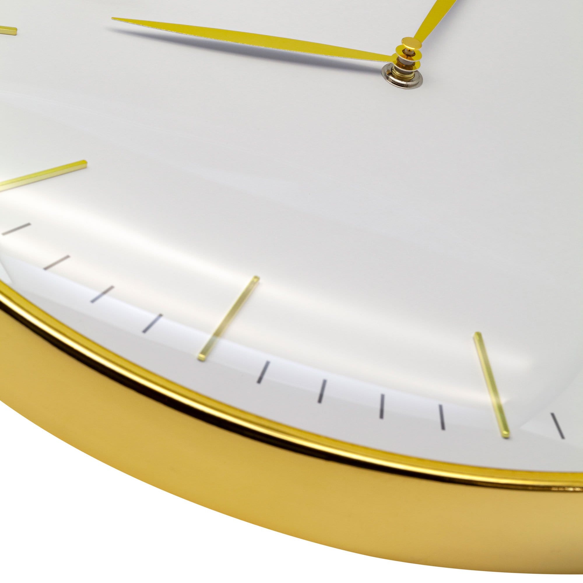 nextime-glamour-wanduhr-40-cm-metall-gew-lbtes-glas-wei-es-zifferblatt-goldfarbe image 4