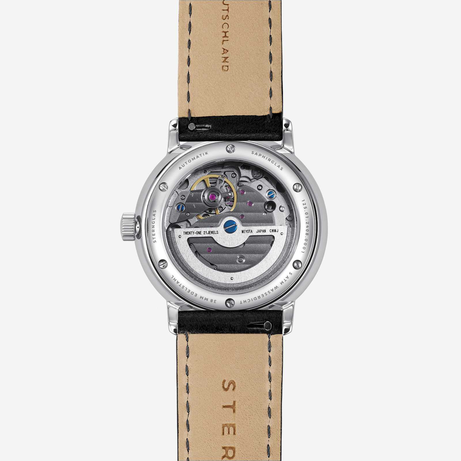 sternglas-naos-automatik-edition-60-lumatik-automatikuhr-38-mm-silber-mit-lederb image 5