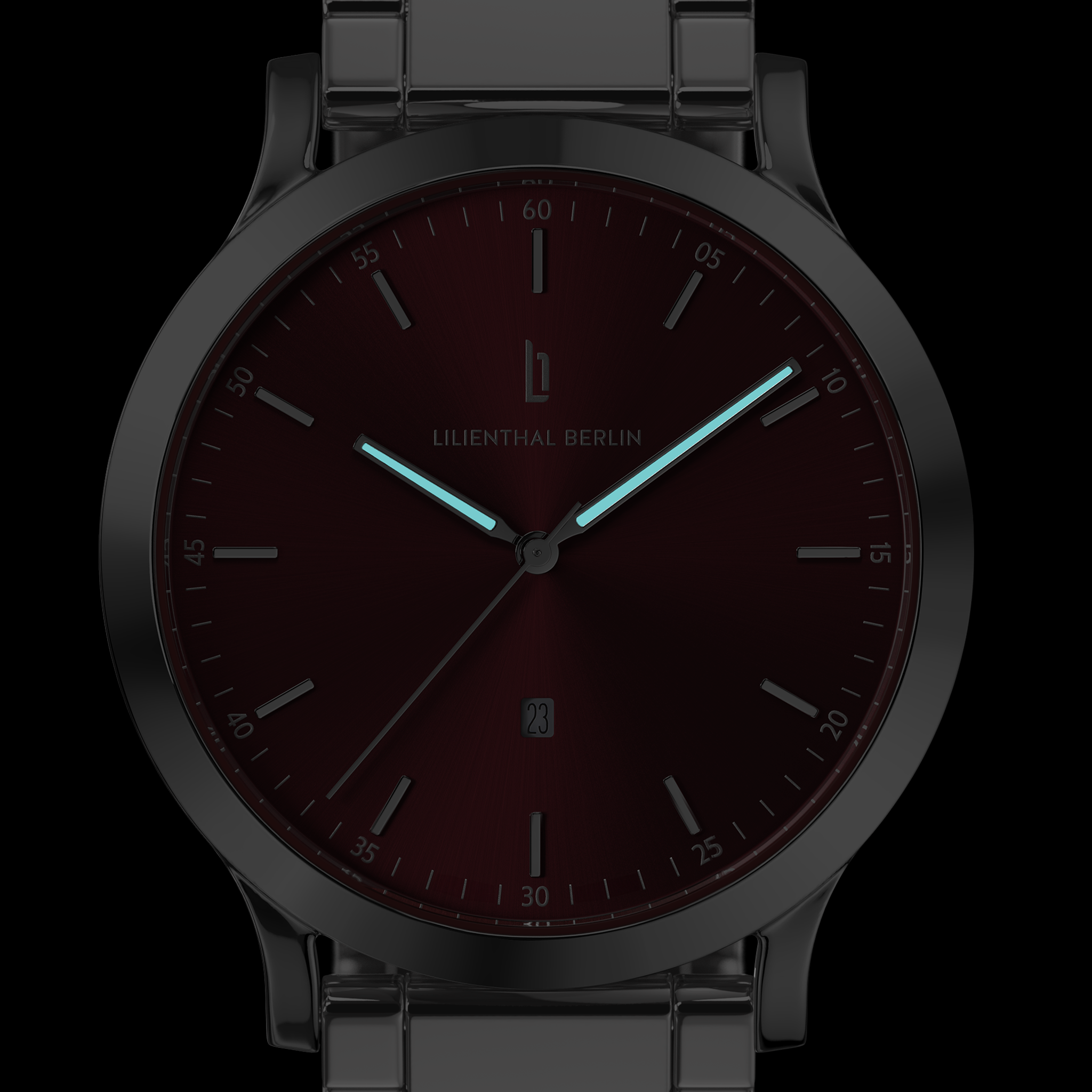 lilienthal-berlin-huxley-silver-bordeaux-unisex-uhr-40-mm image 7