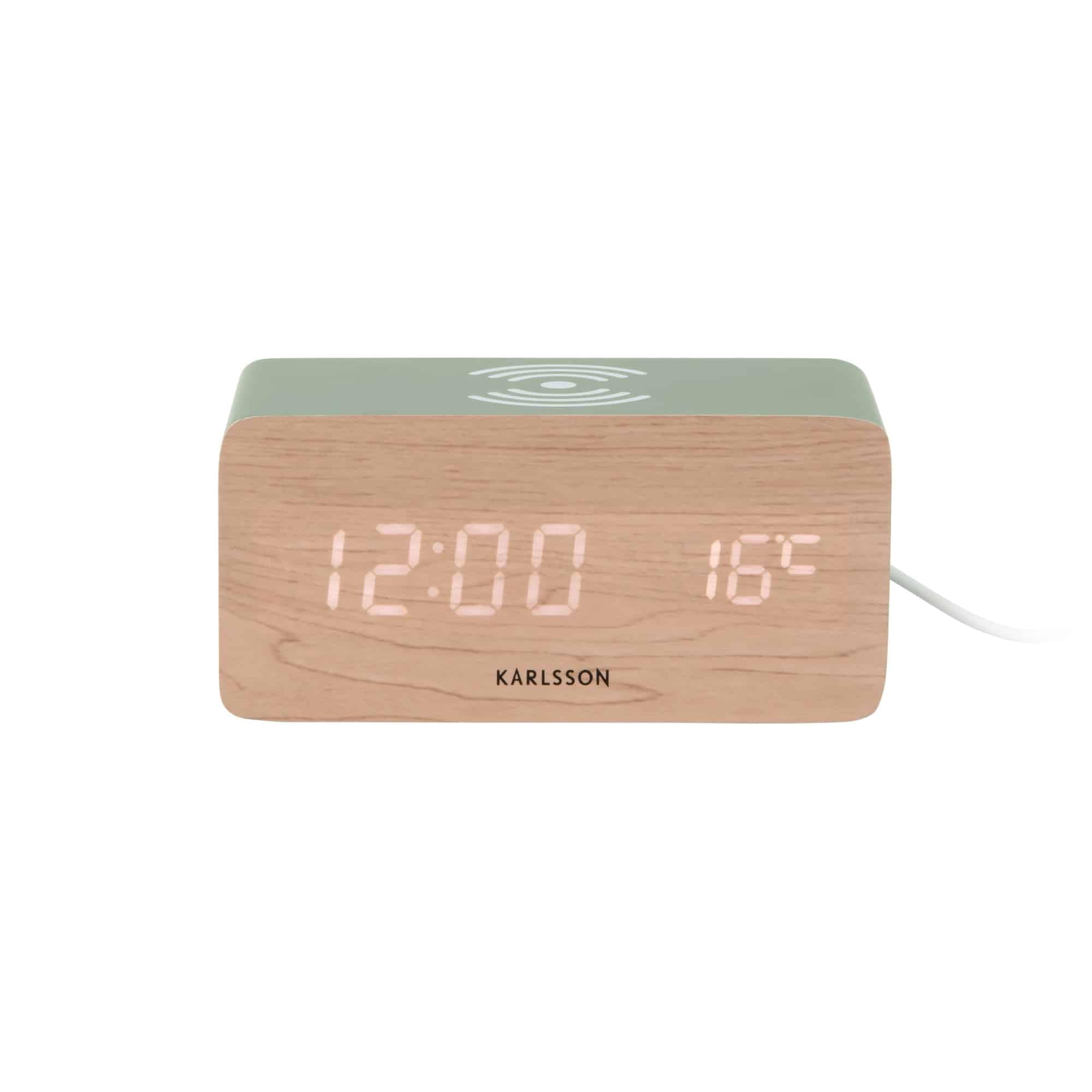 karlsson-block-wecker-dschungelgr-n-led-display-7-4-x-15-x-7-1-cm image 2