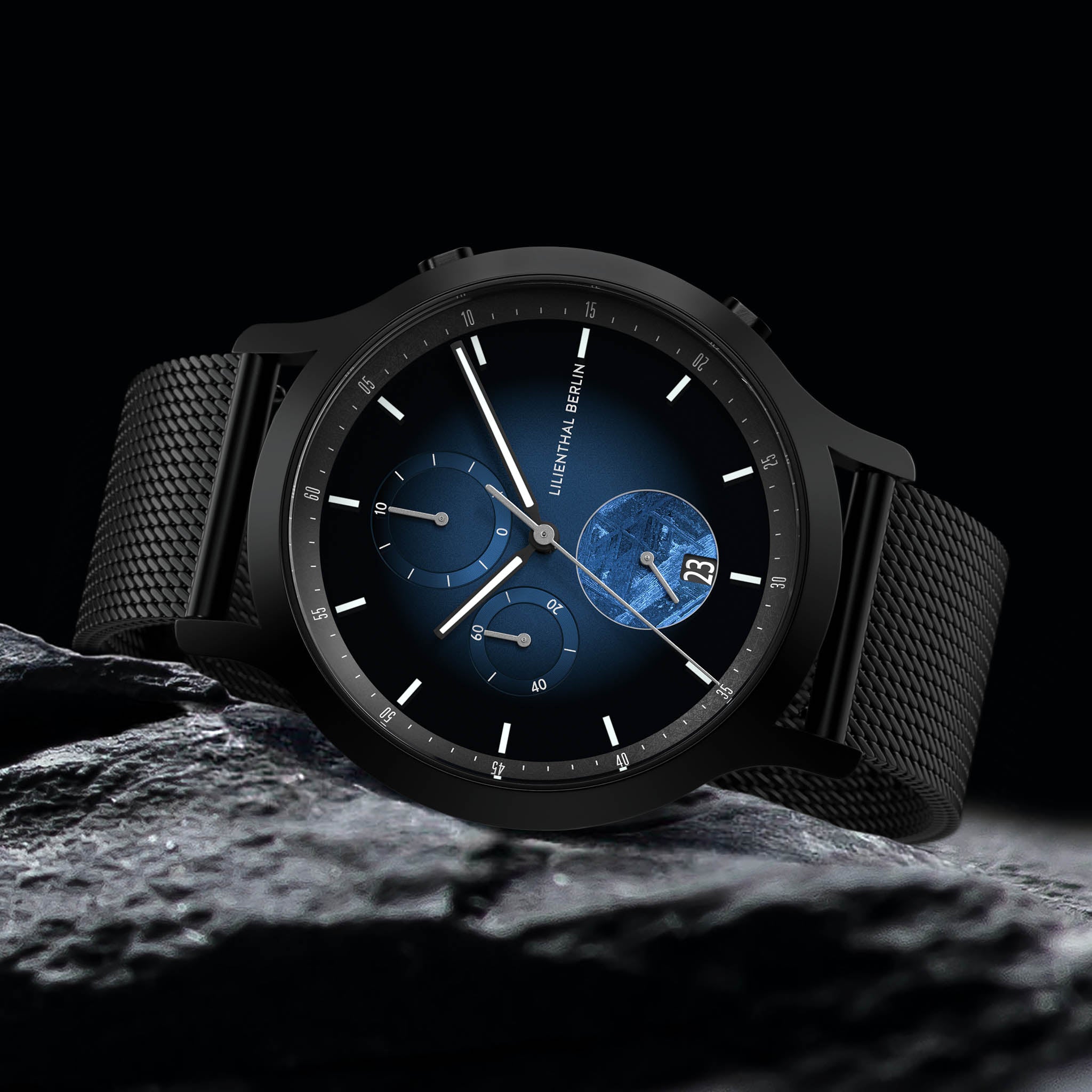 lilienthal-berlin-chronograph-meteorite-blue-flare-meteorit-chronograph image 3