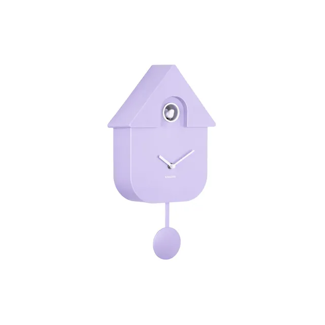 karlsson-modern-cuckoo-wanduhr-sanftes-lila-8-5-x-21-5-x-41-cm-thermoplast image 1
