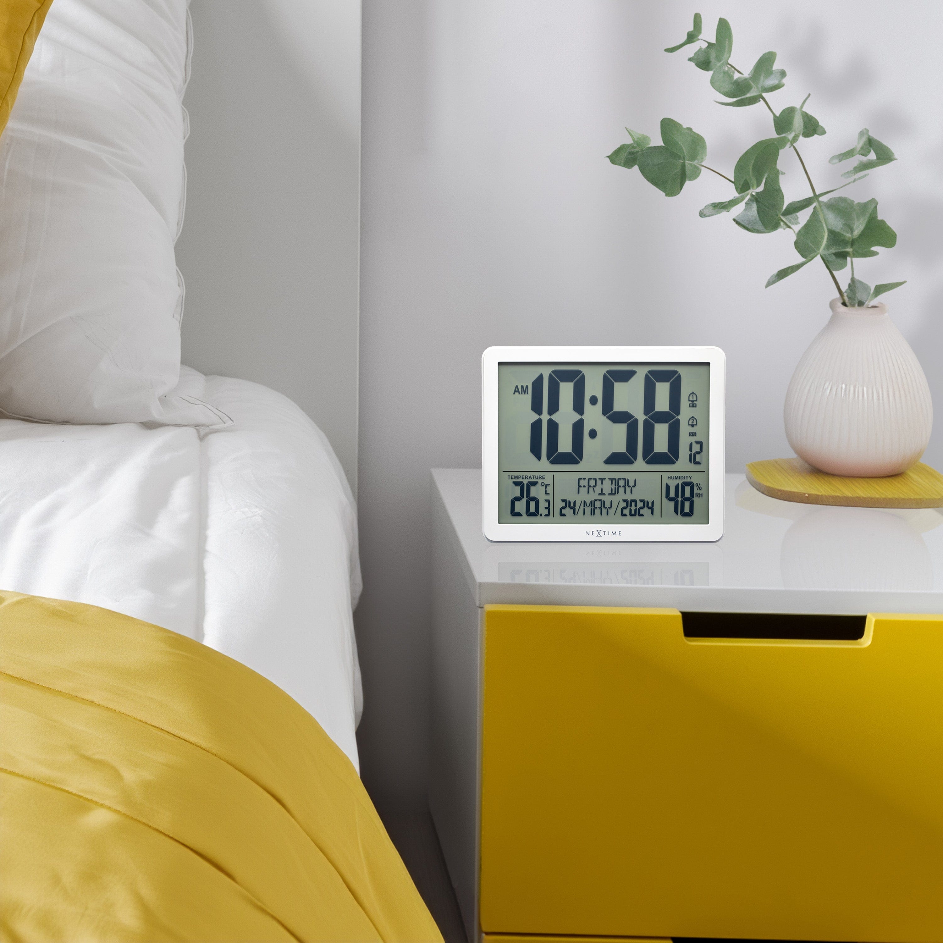 nextime-oneforall-digitale-tisch-wanduhr-17-3x14x2-7cm-funk-wetterstation-abs-we image 6