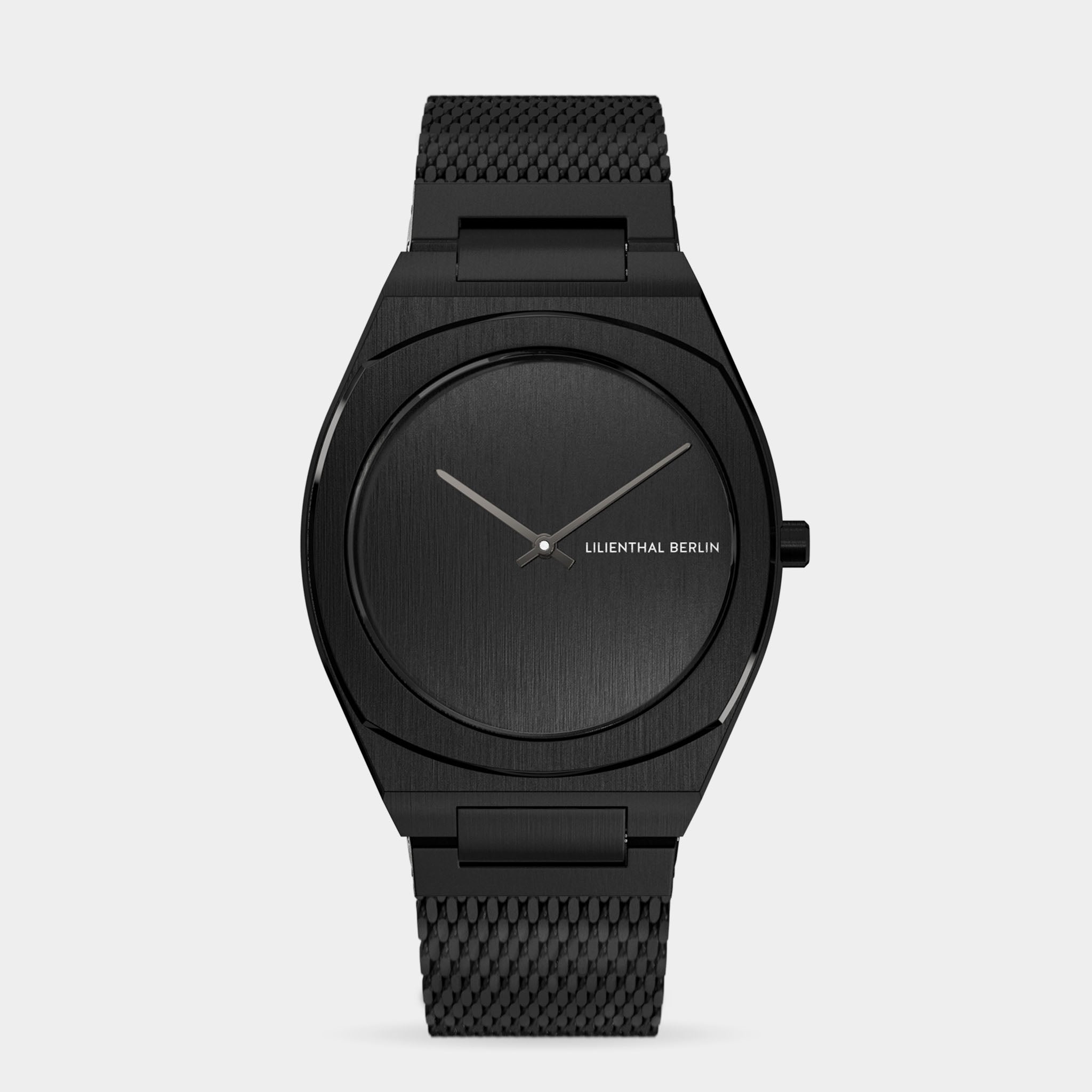 lilienthal-berlin-nuvora-mono-black-unisexuhr-34-mm image 1