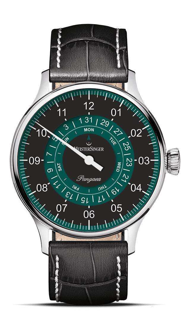 meistersinger-pangaea-day-date-armbanduhr-schwarz-mit-petrol image 1