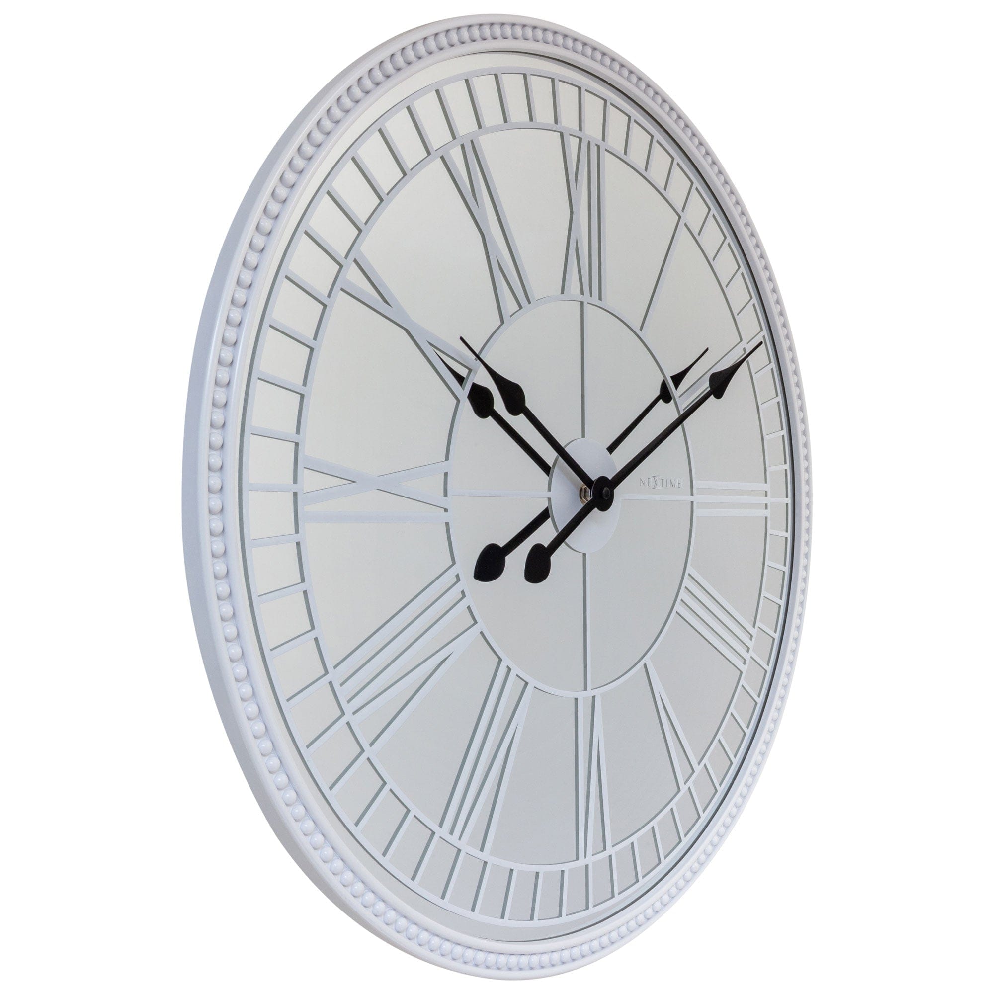nextime-cleopatra-s-mirror-wanduhr-56-cm-glas-spiegel-wei image 2