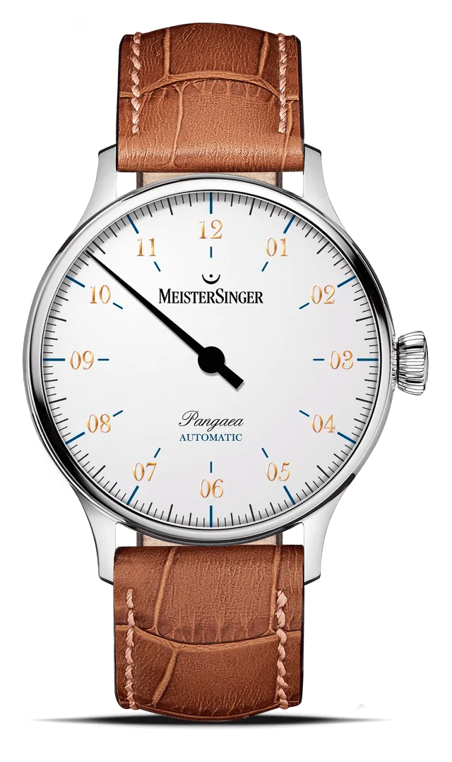 meistersinger-pangaea-einzeiger-armbanduhr-wei image 1
