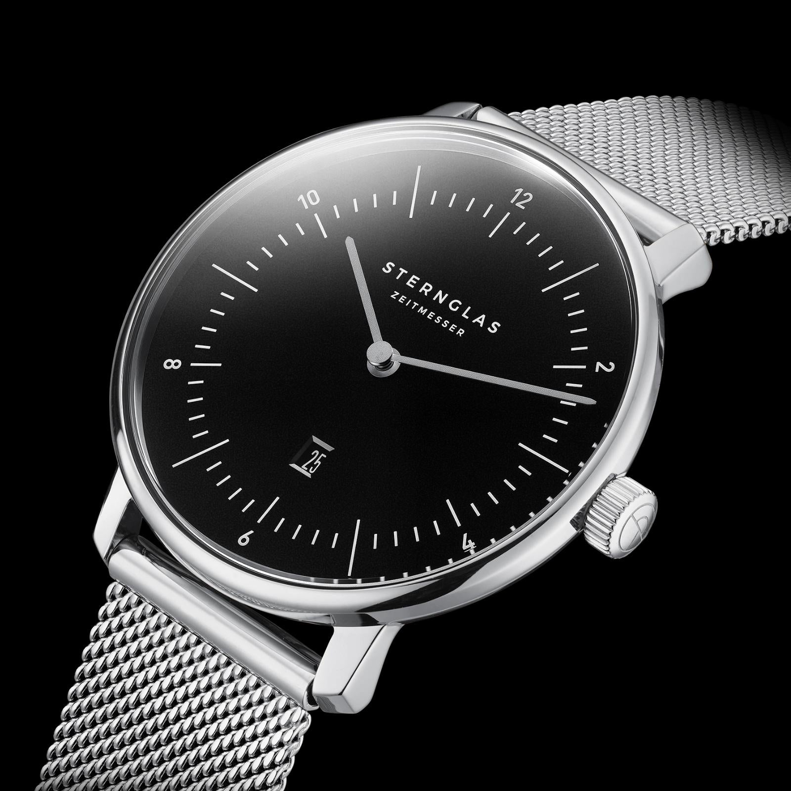 sternglas-naos-xs-quarz-33-mm-pianoschwarz-silber image 4