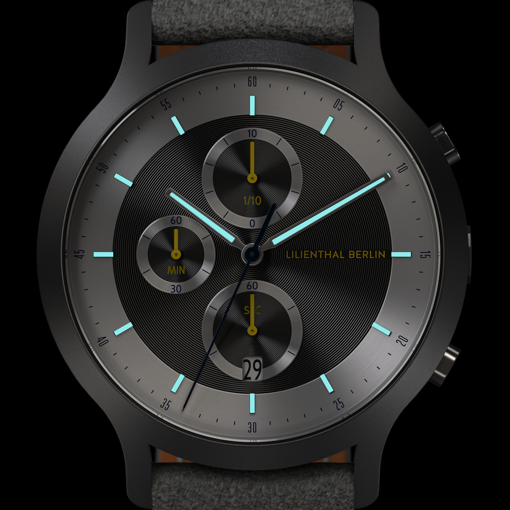 lilienthal-berlin-chronograph-lp-dark-silver-white-chronograph image 7